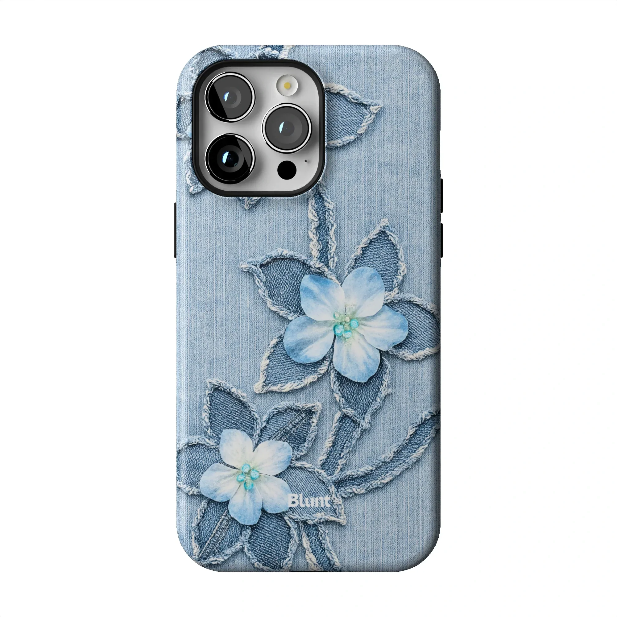 Denim Blue Bloom iPhone Case - Image 46