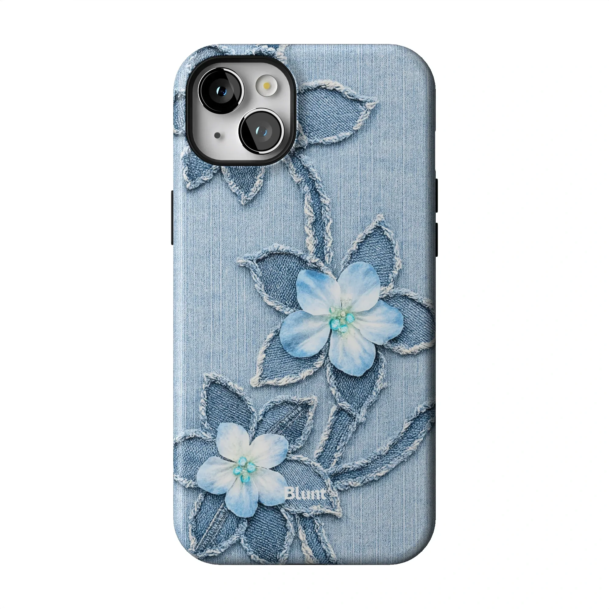Denim Blue Bloom iPhone Case - Image 47
