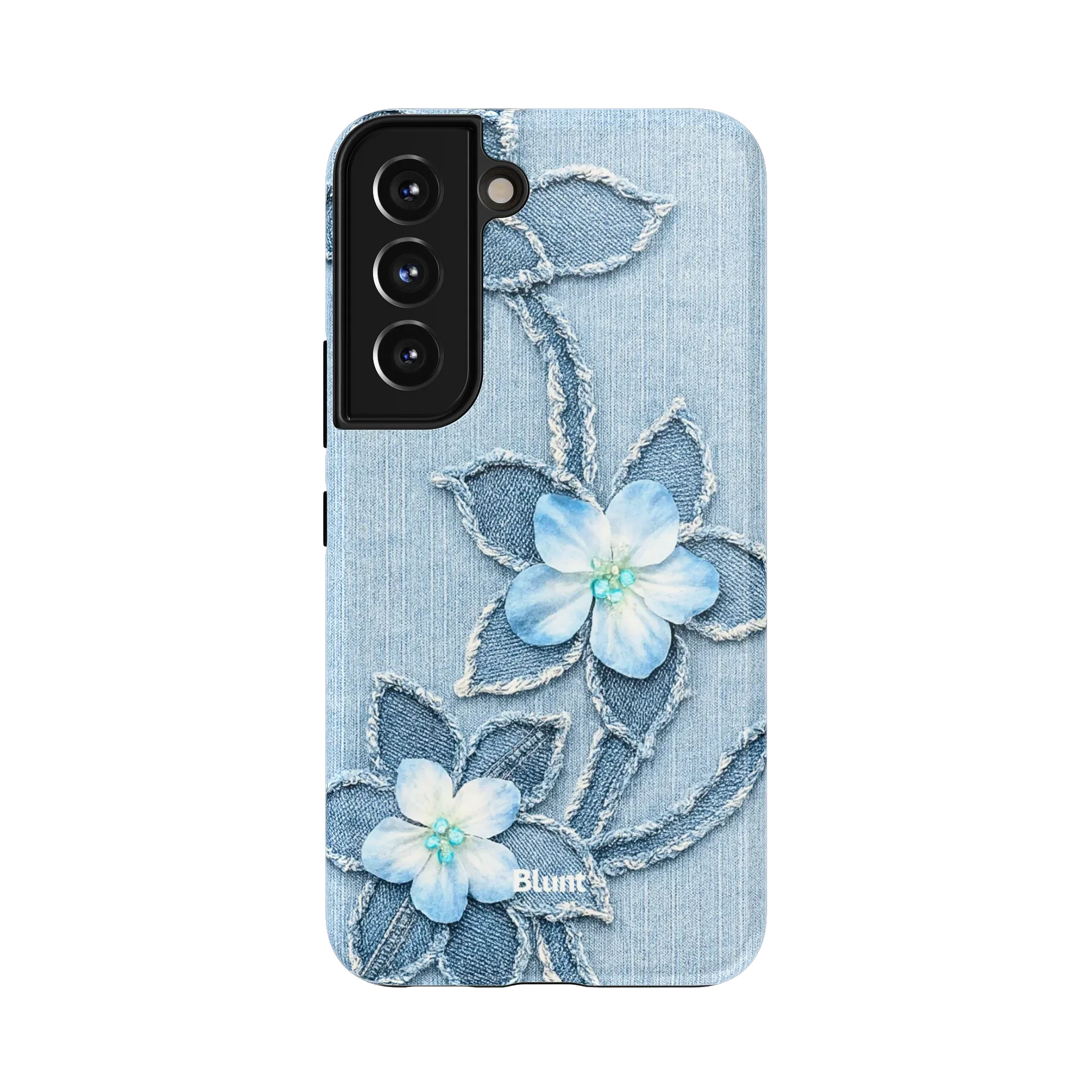Denim Blue Bloom Samsung Case - Image 10