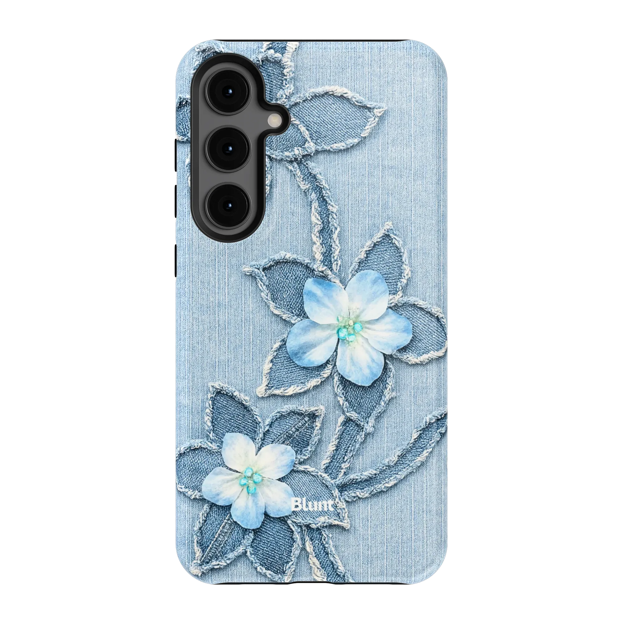 Denim Blue Bloom Samsung Case - Image 5