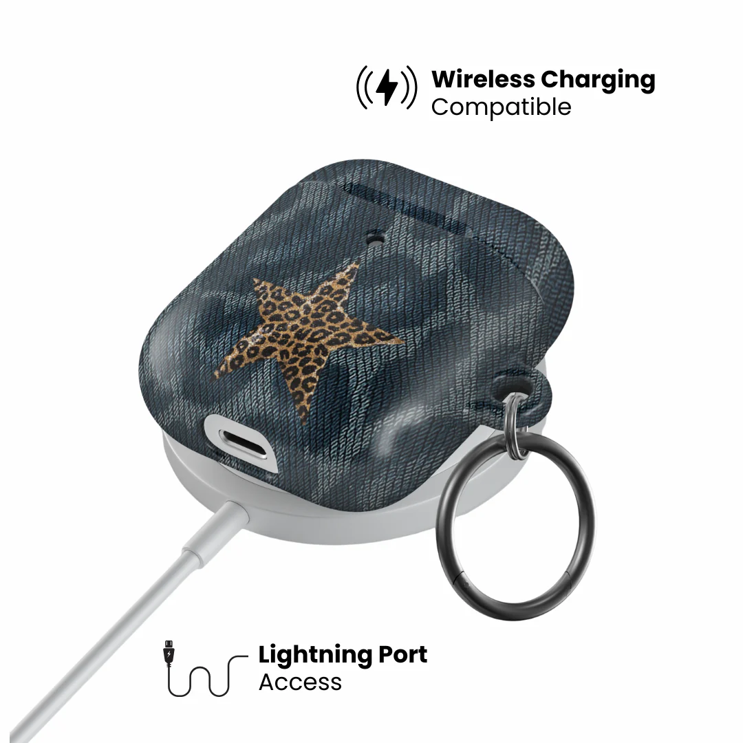 Denim Cheetah AirPod Case - Image 4