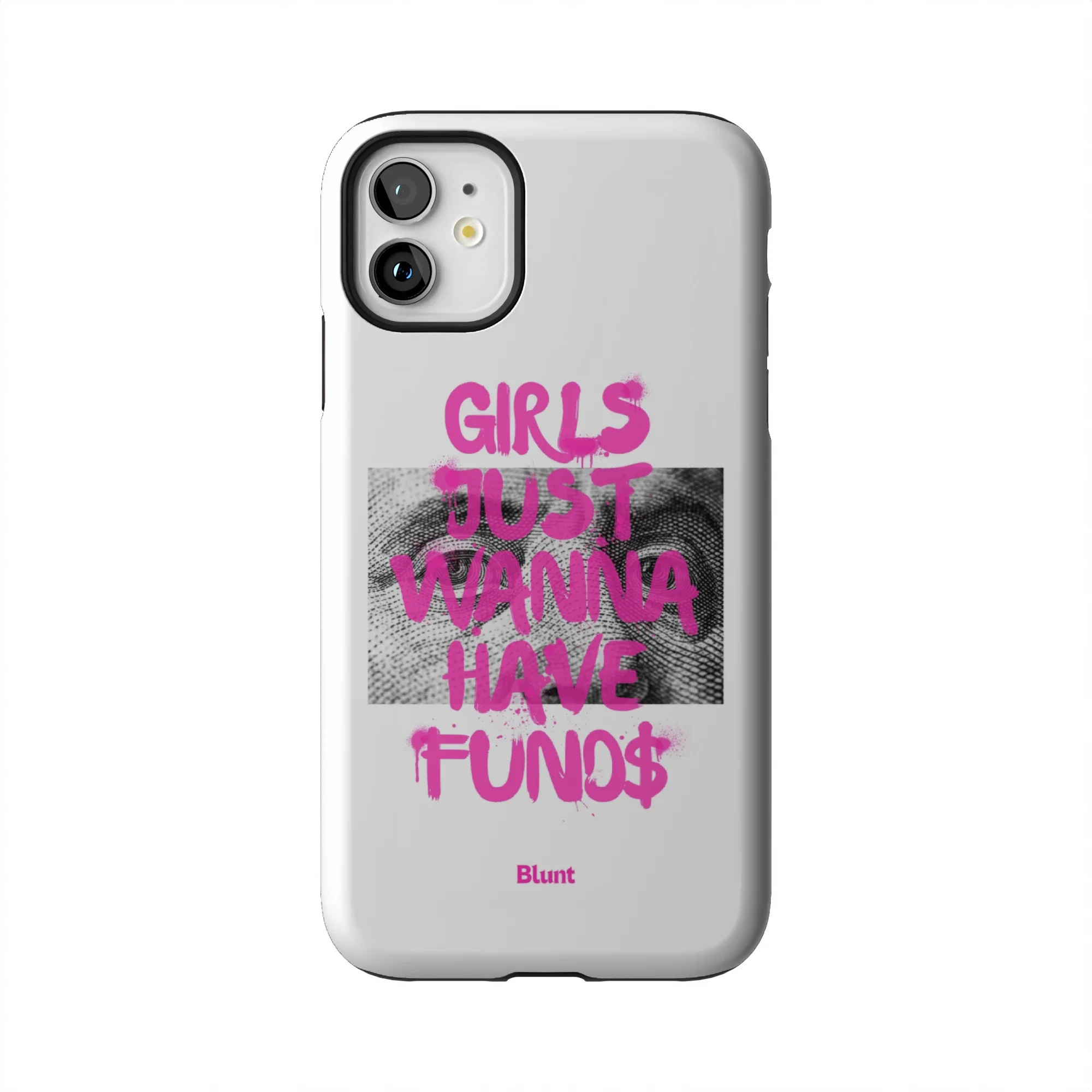 Fund$ White iPhone Case - Image 36