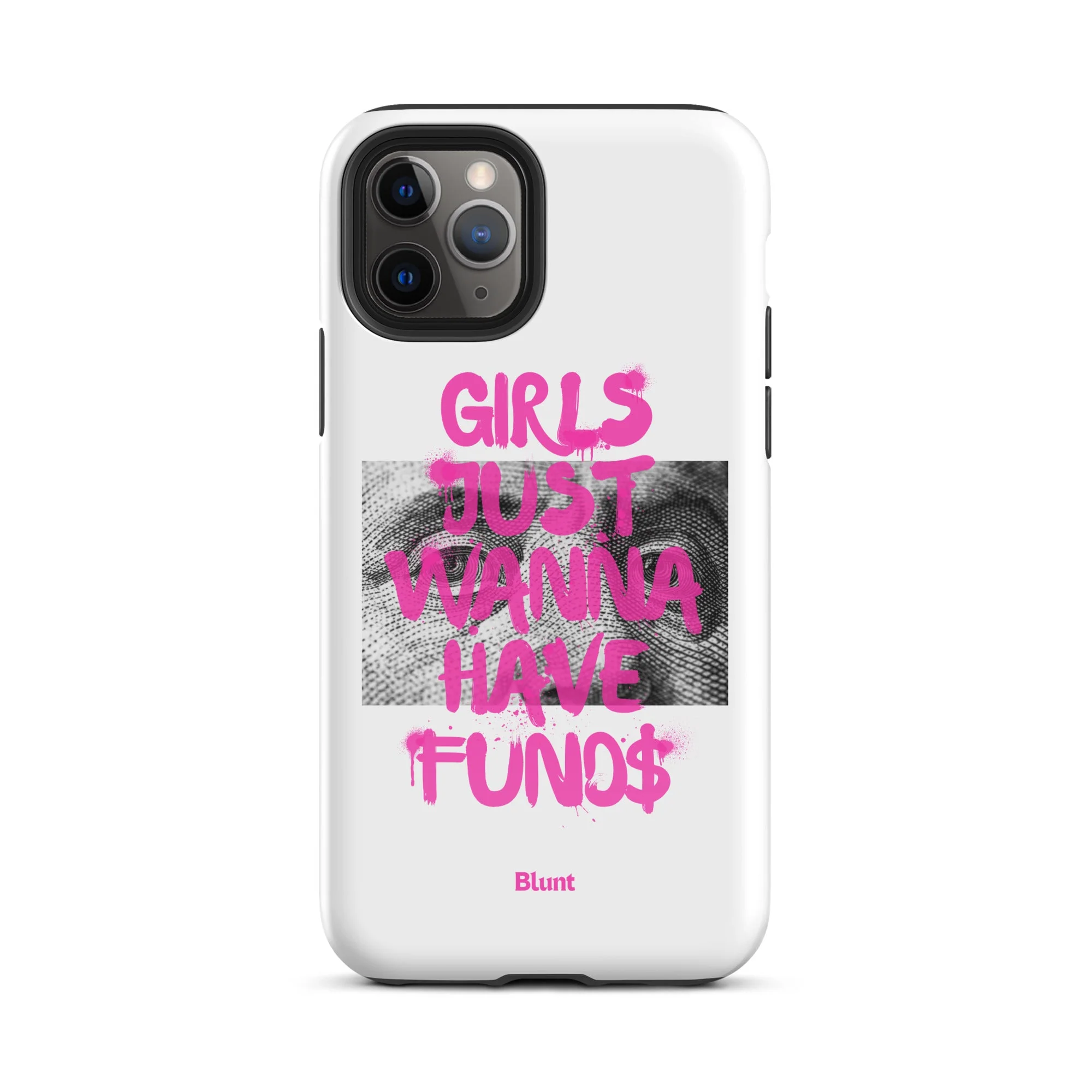 Fund$ White iPhone Case - Image 5
