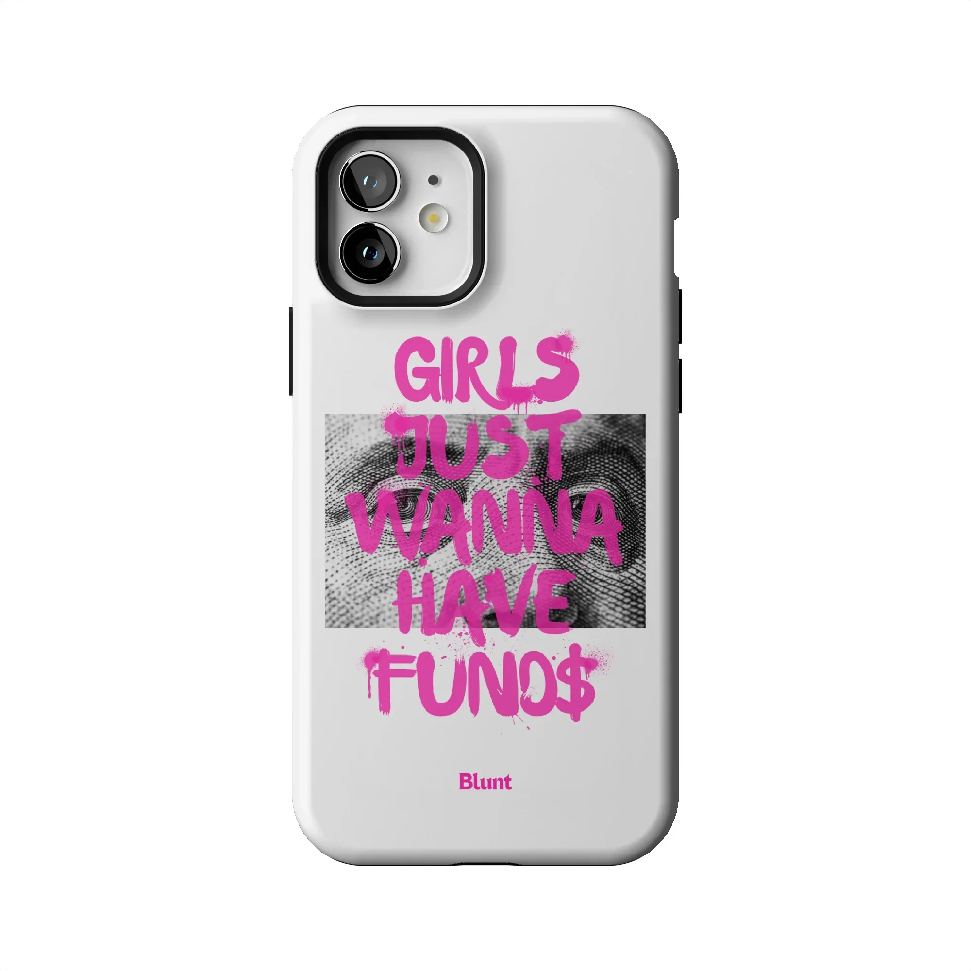 Fund$ White iPhone Case - Image 59