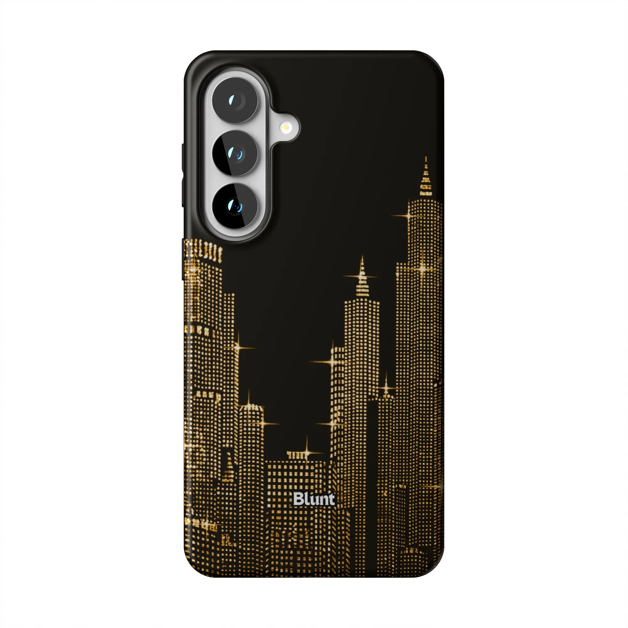 Gold NYC Skyeline Samsung Phone Case - Image 3