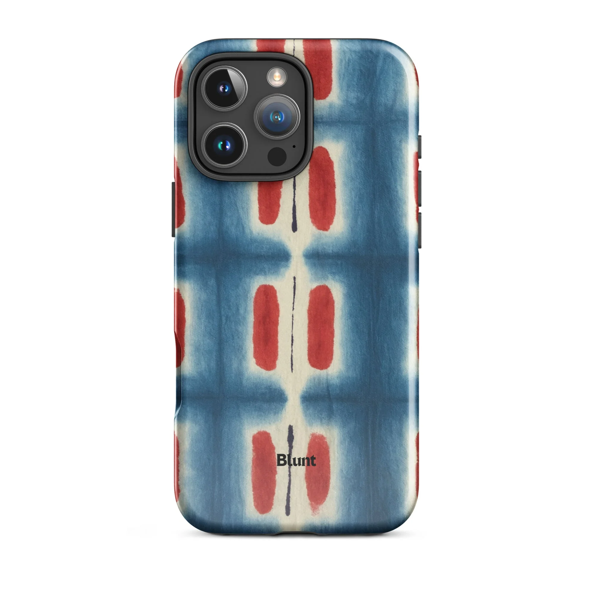 Indigo Blocks iPhone Case - Image 3