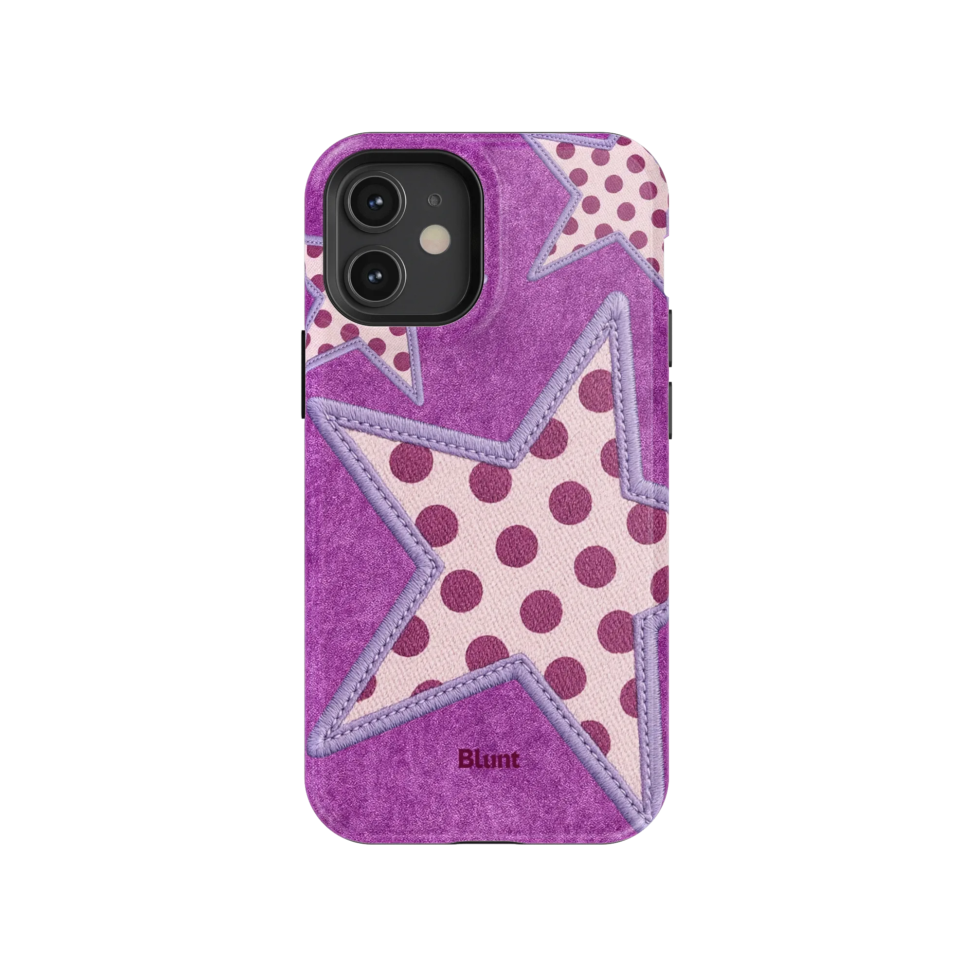 Lilac Crush Polka Star iPhone Case - Image 24