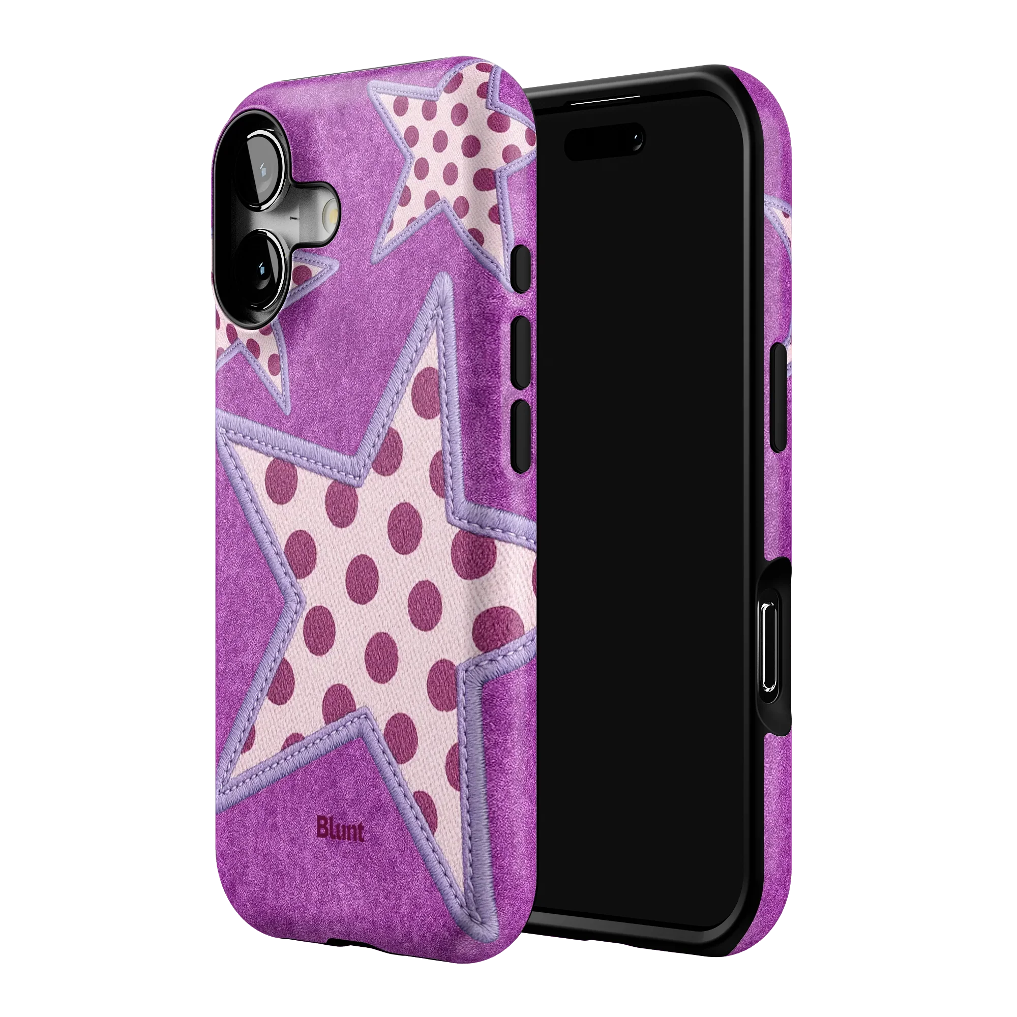 Lilac Crush Polka Star iPhone Case - Image 28