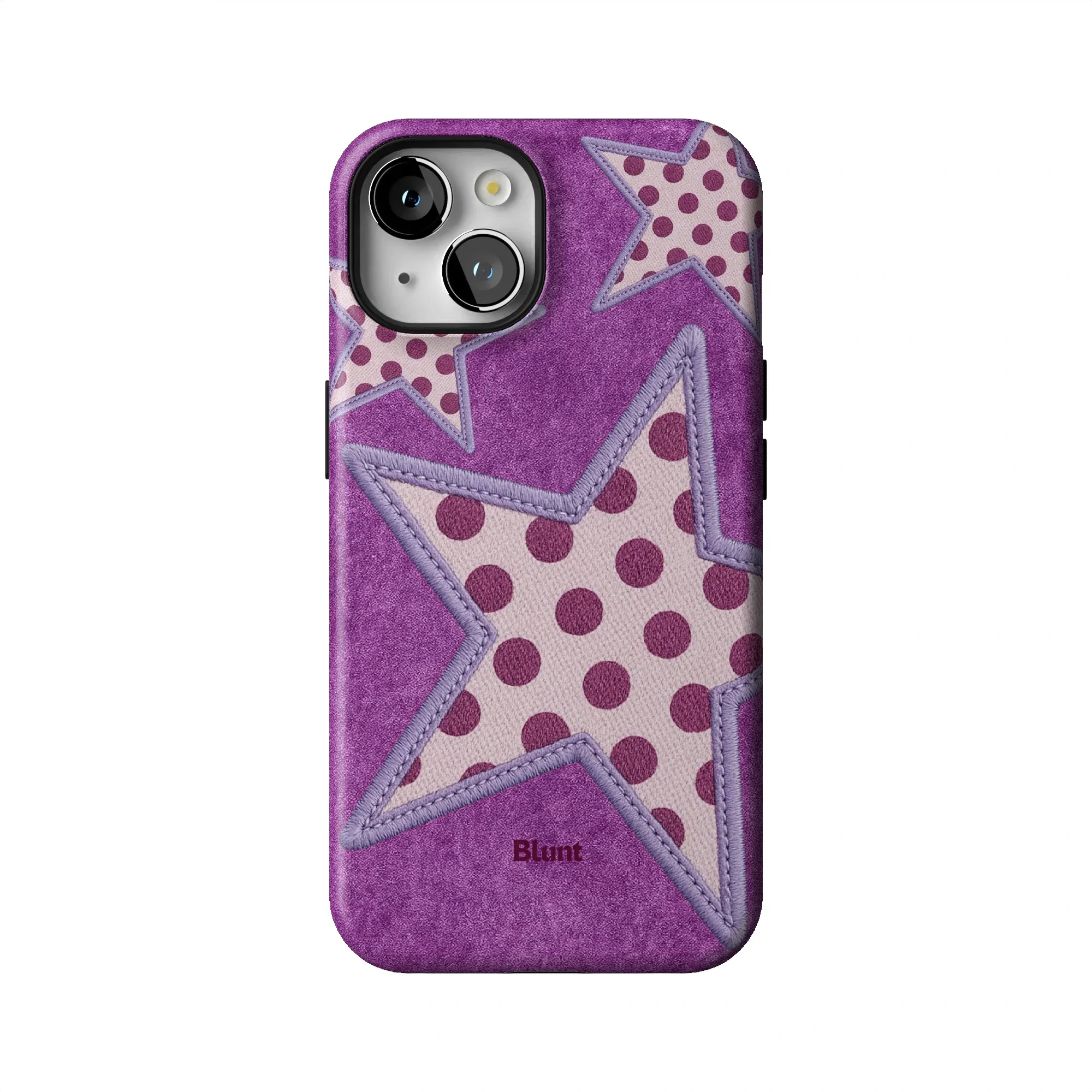 Lilac Crush Polka Star iPhone Case - Image 44