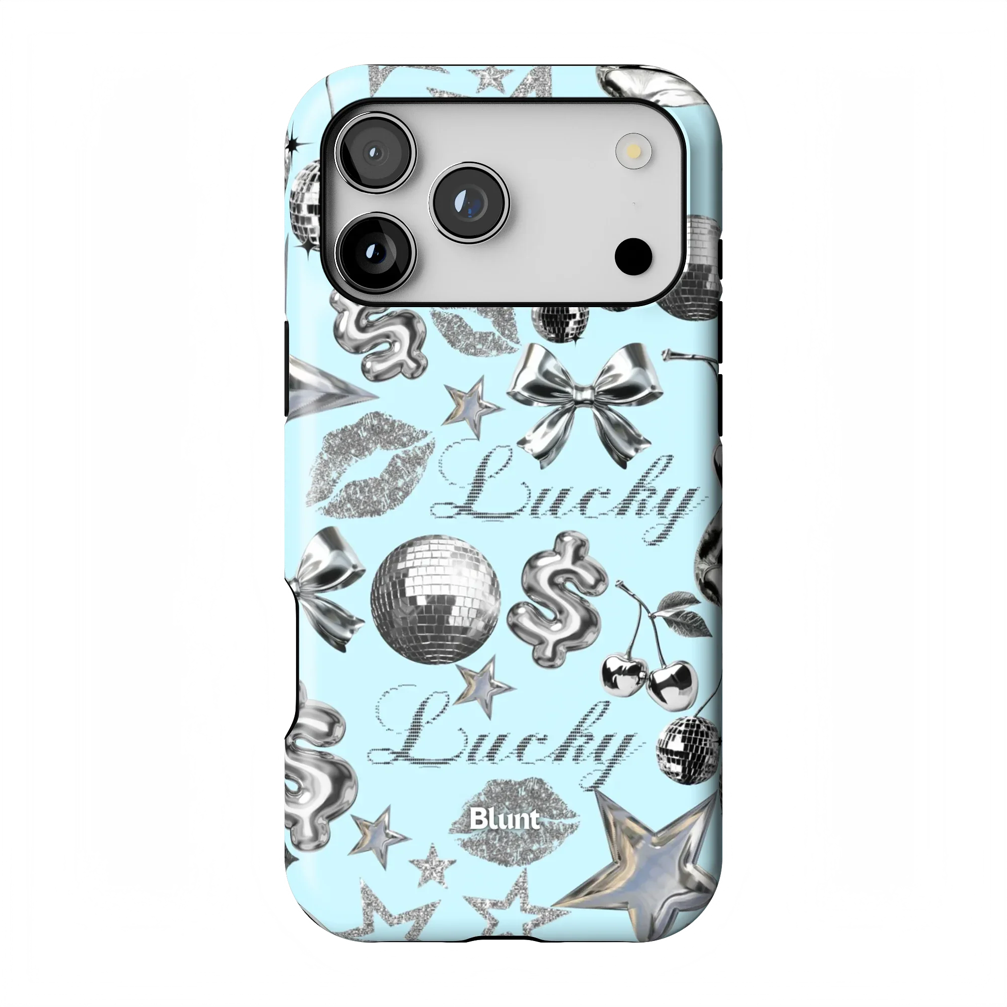 Lucky Baby Blue iPhone Case - Image 3