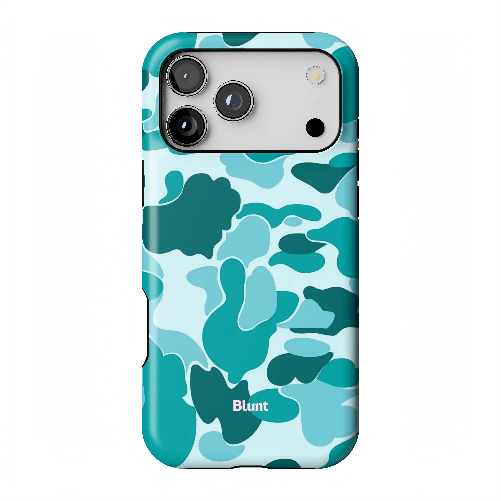 Aqua Camo iPhone Case - Image 3