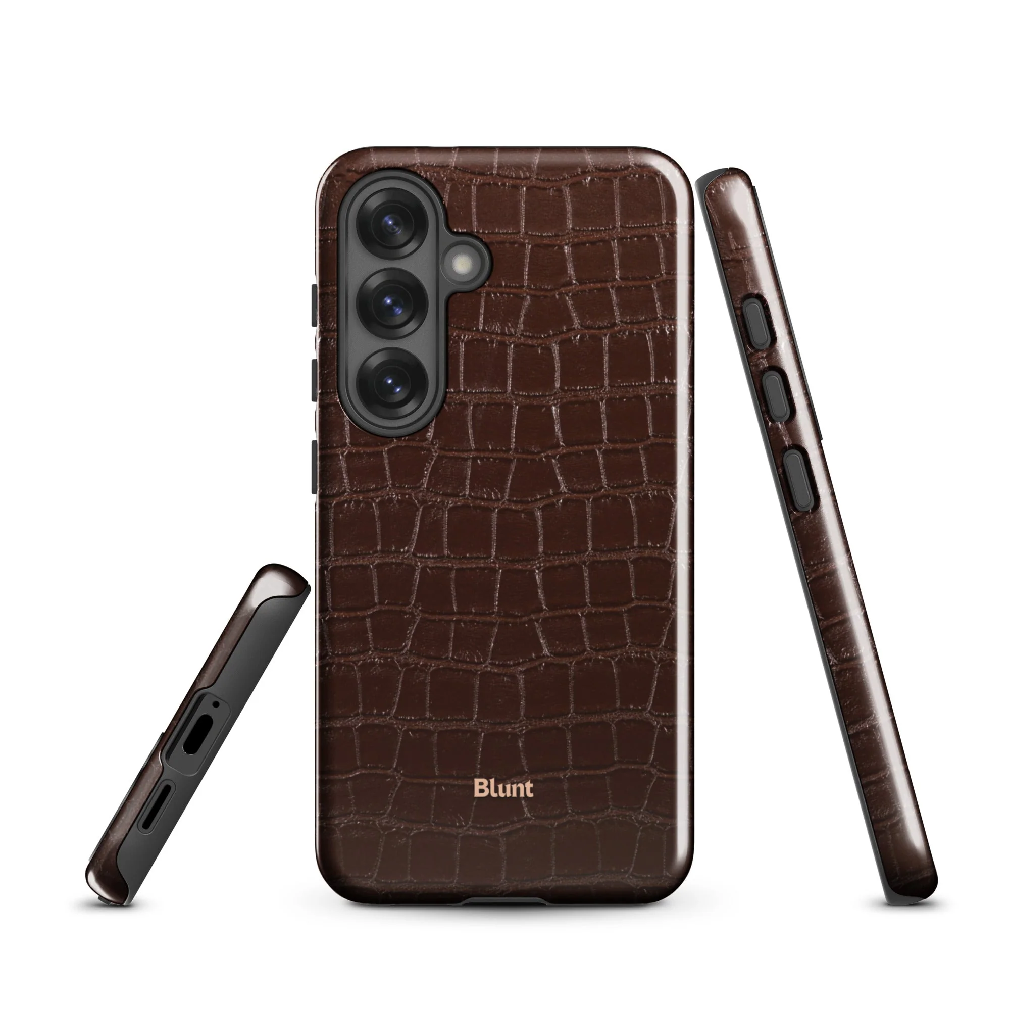 Chestnut Croc Samsung Case - Image 16