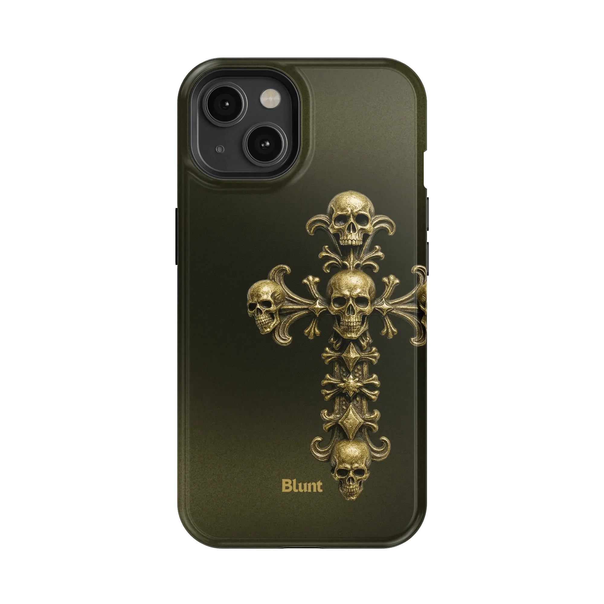 Gold Skull Cross iPhone Case - Image 18