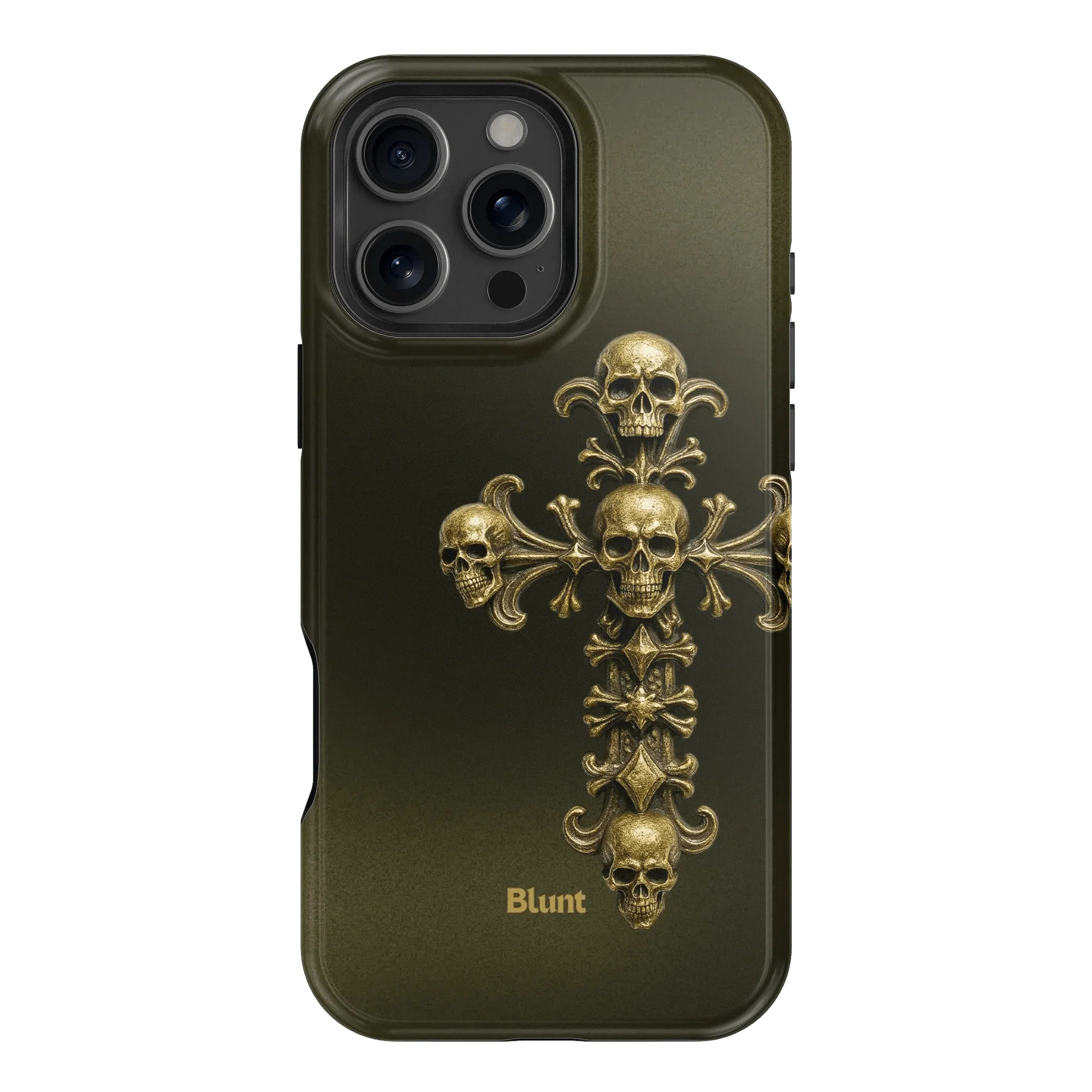 Gold Skull Cross iPhone Case - Image 7