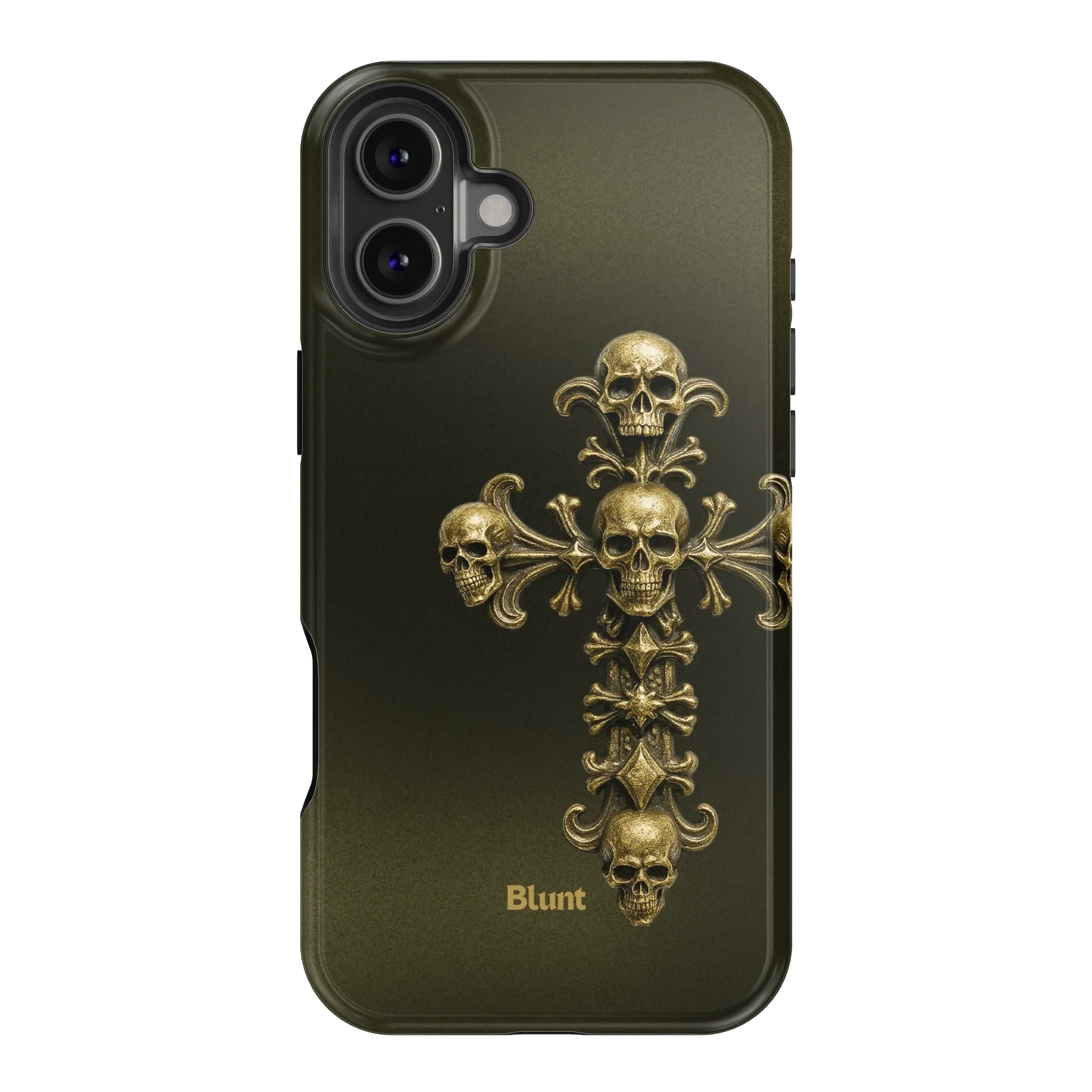 Gold Skull Cross iPhone Case - Image 8