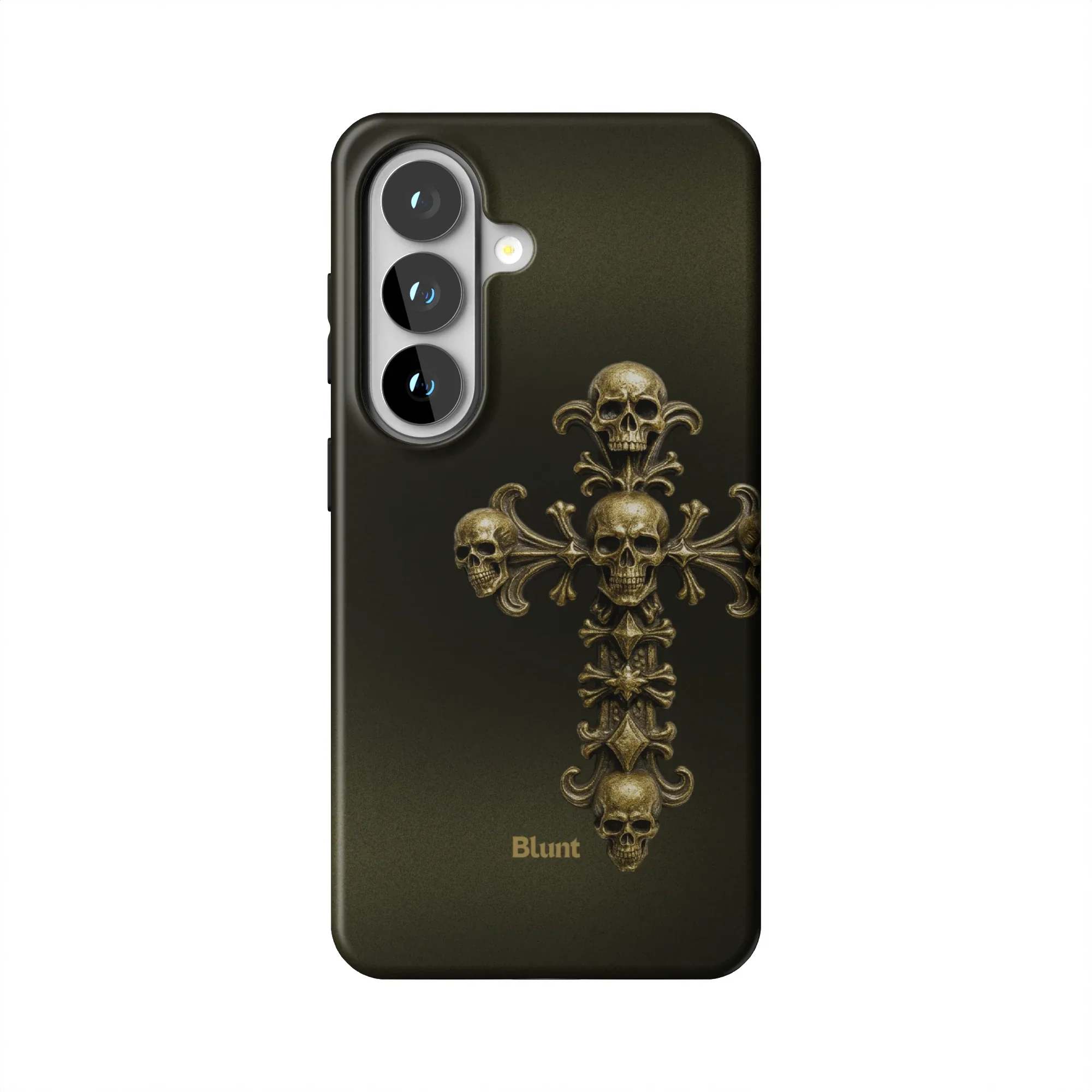 Gold Skull Cross Samsung Case - Image 16