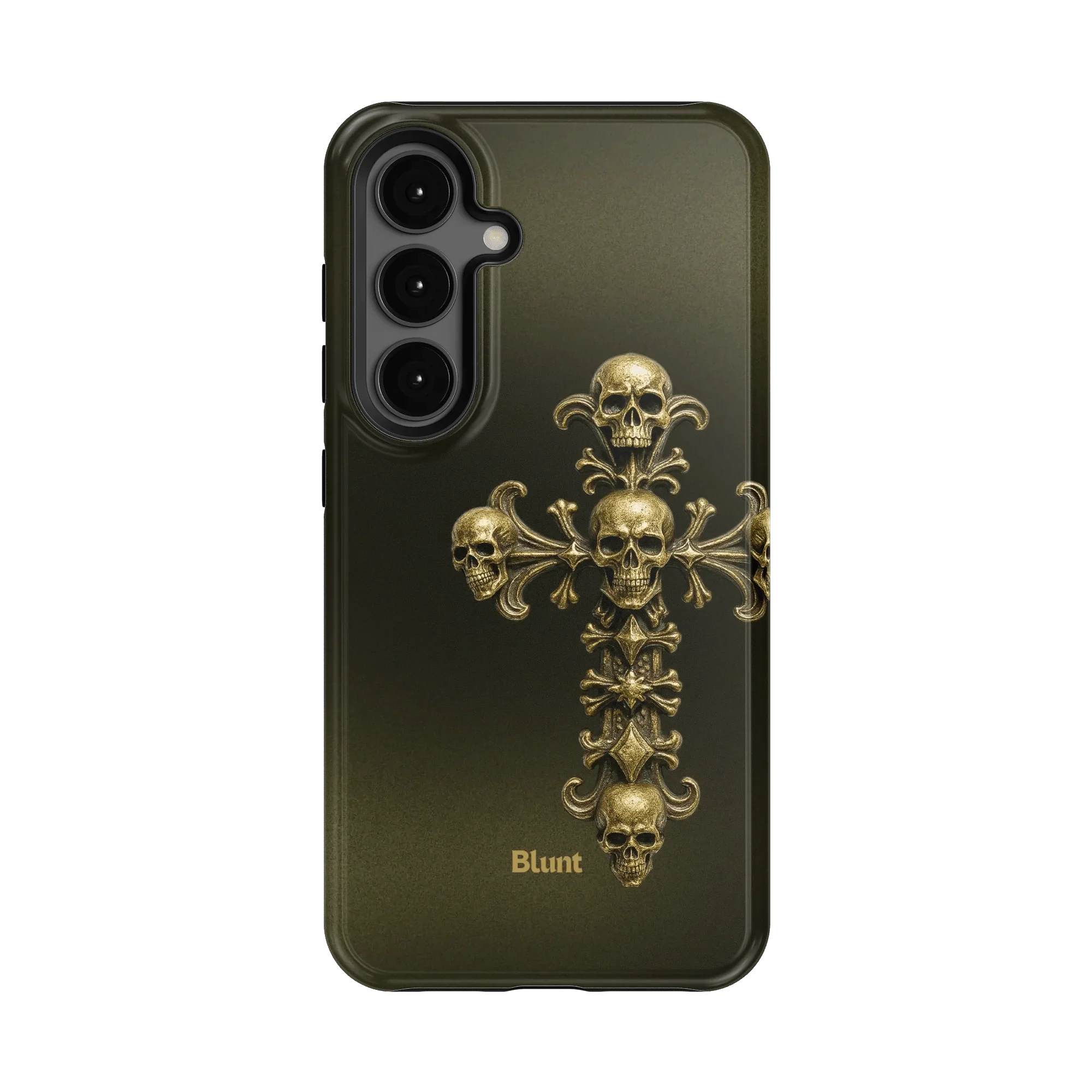 Gold Skull Cross Samsung Case - Image 4