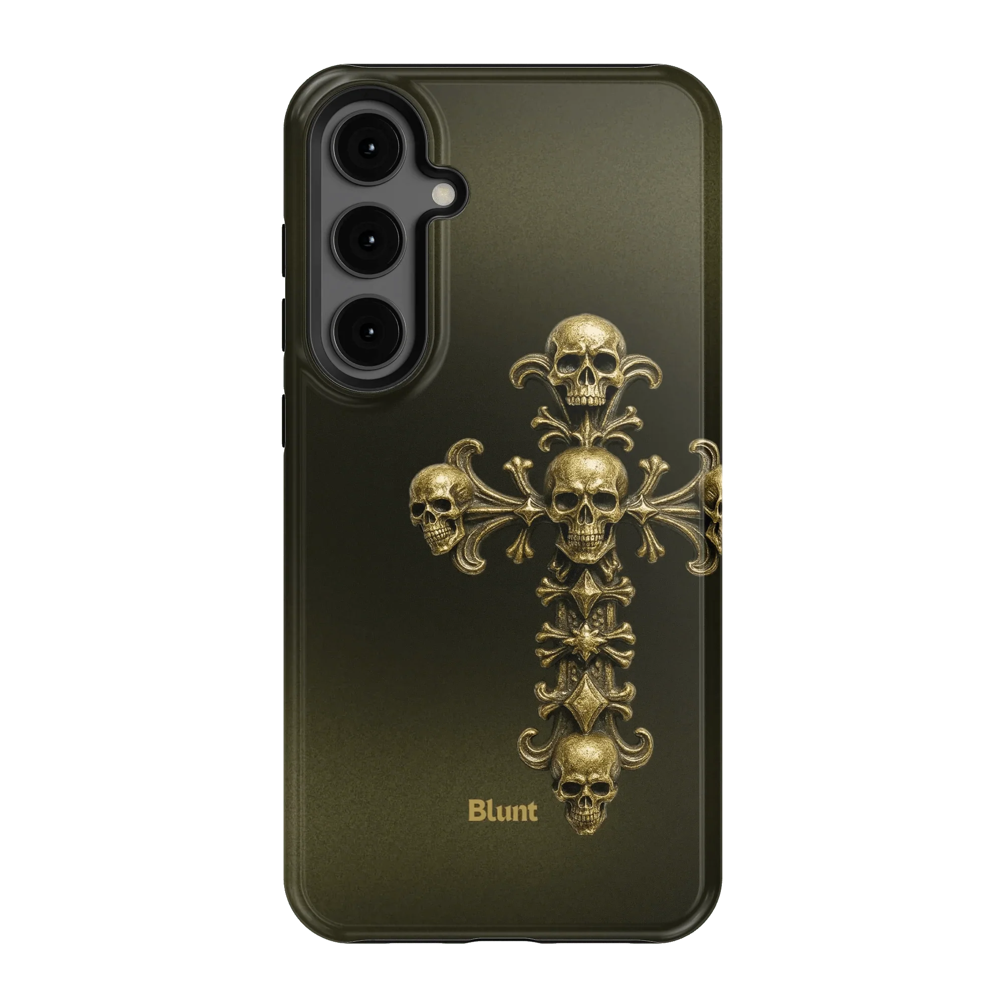 Gold Skull Cross Samsung Case - Image 5