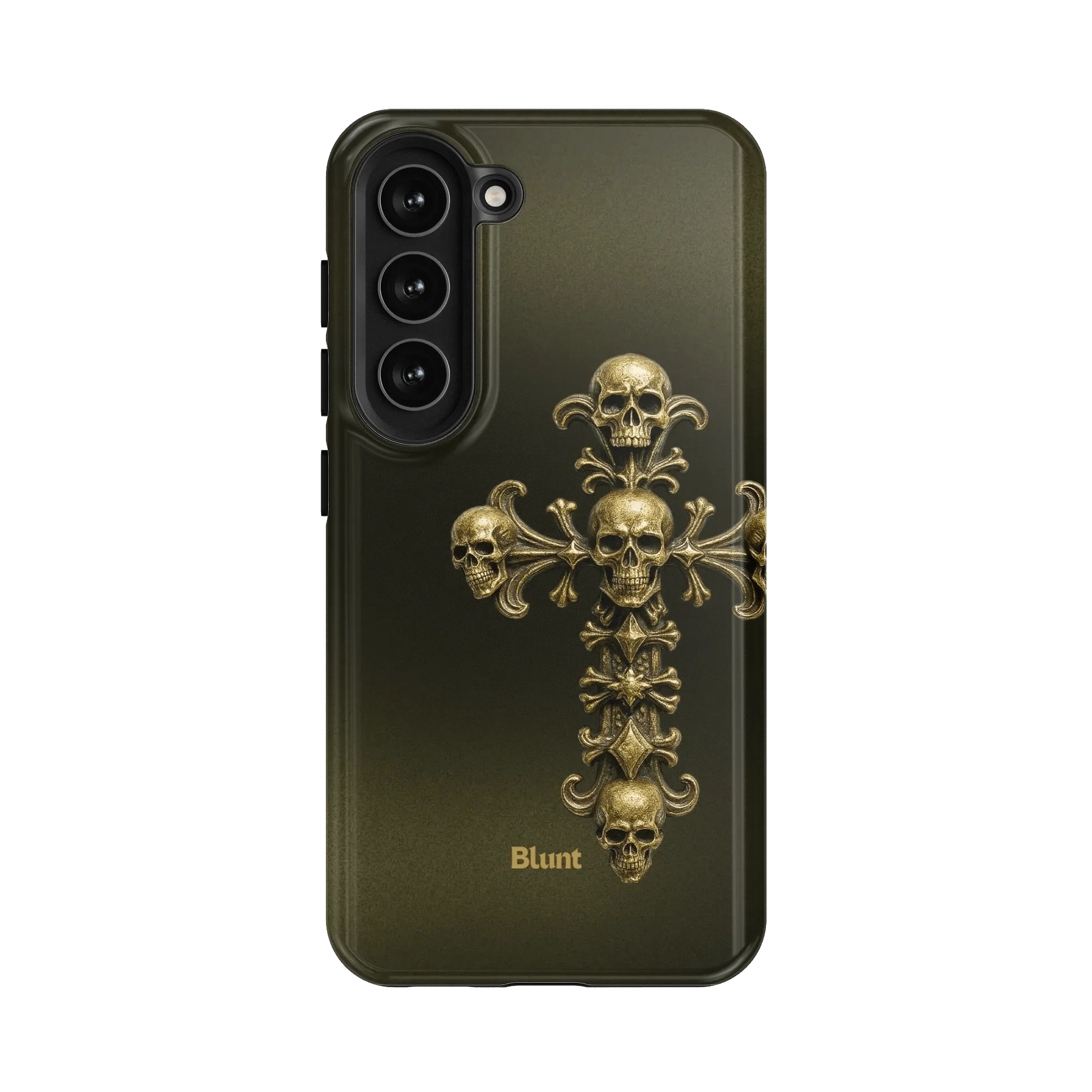 Gold Skull Cross Samsung Case - Image 7