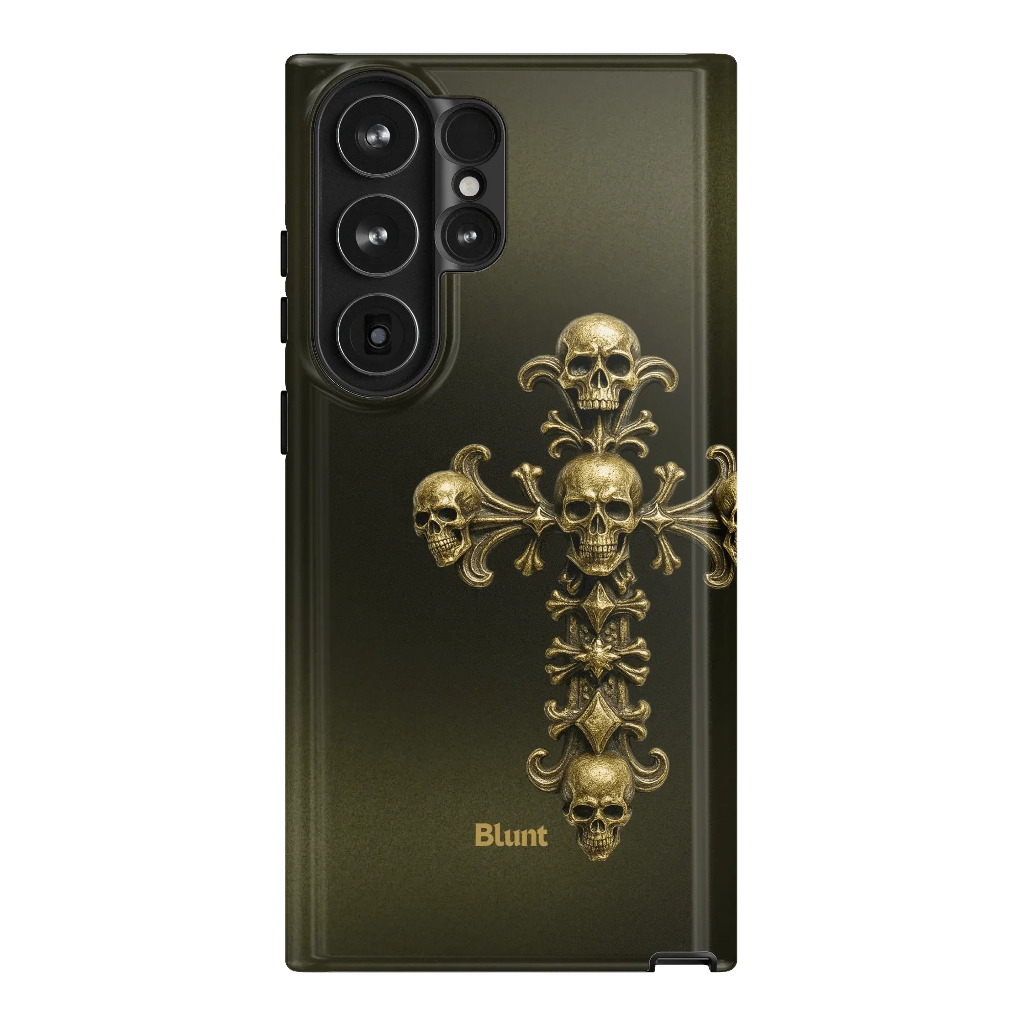 Gold Skull Cross Samsung Case - Image 9