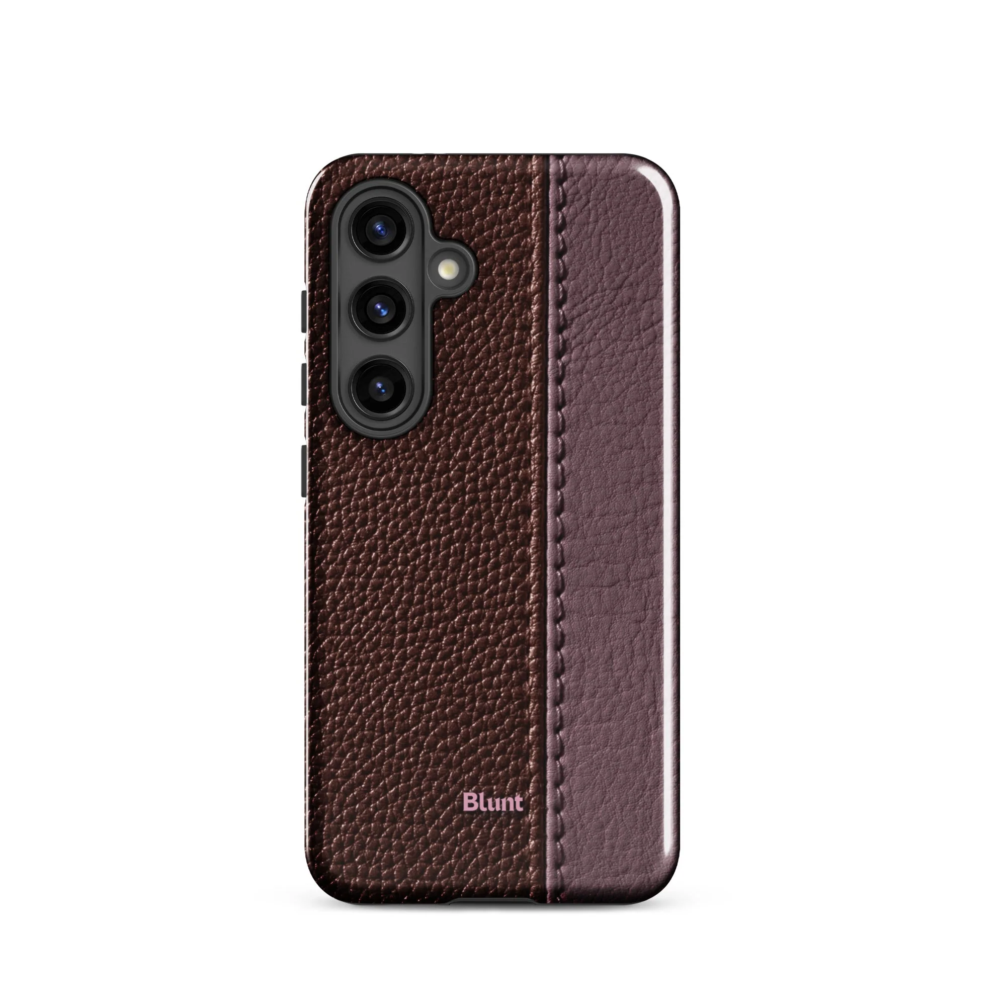 Maroon Grain Samsung Case - Image 4