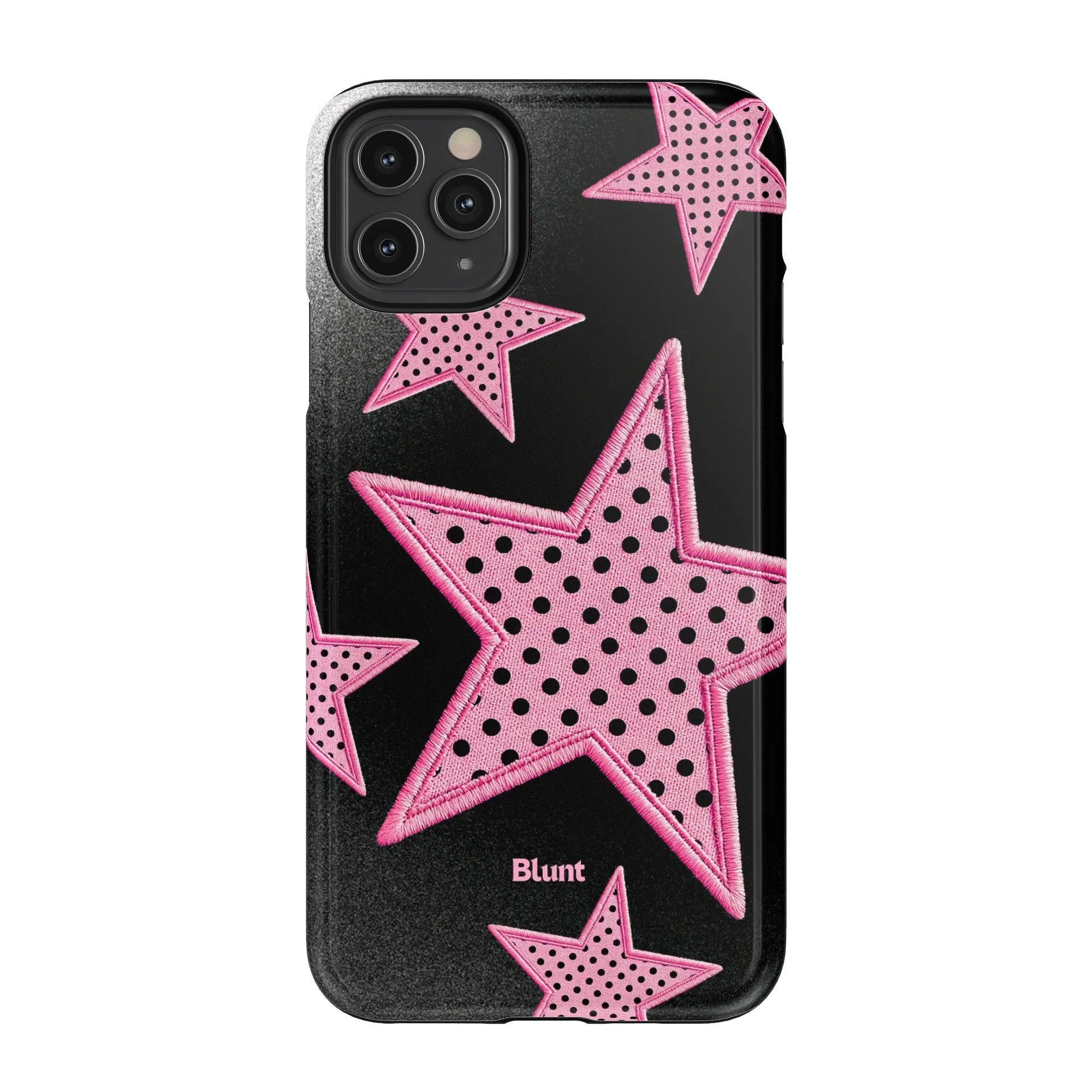 Midnight Pink Polka Star iPhone Case - Image 28