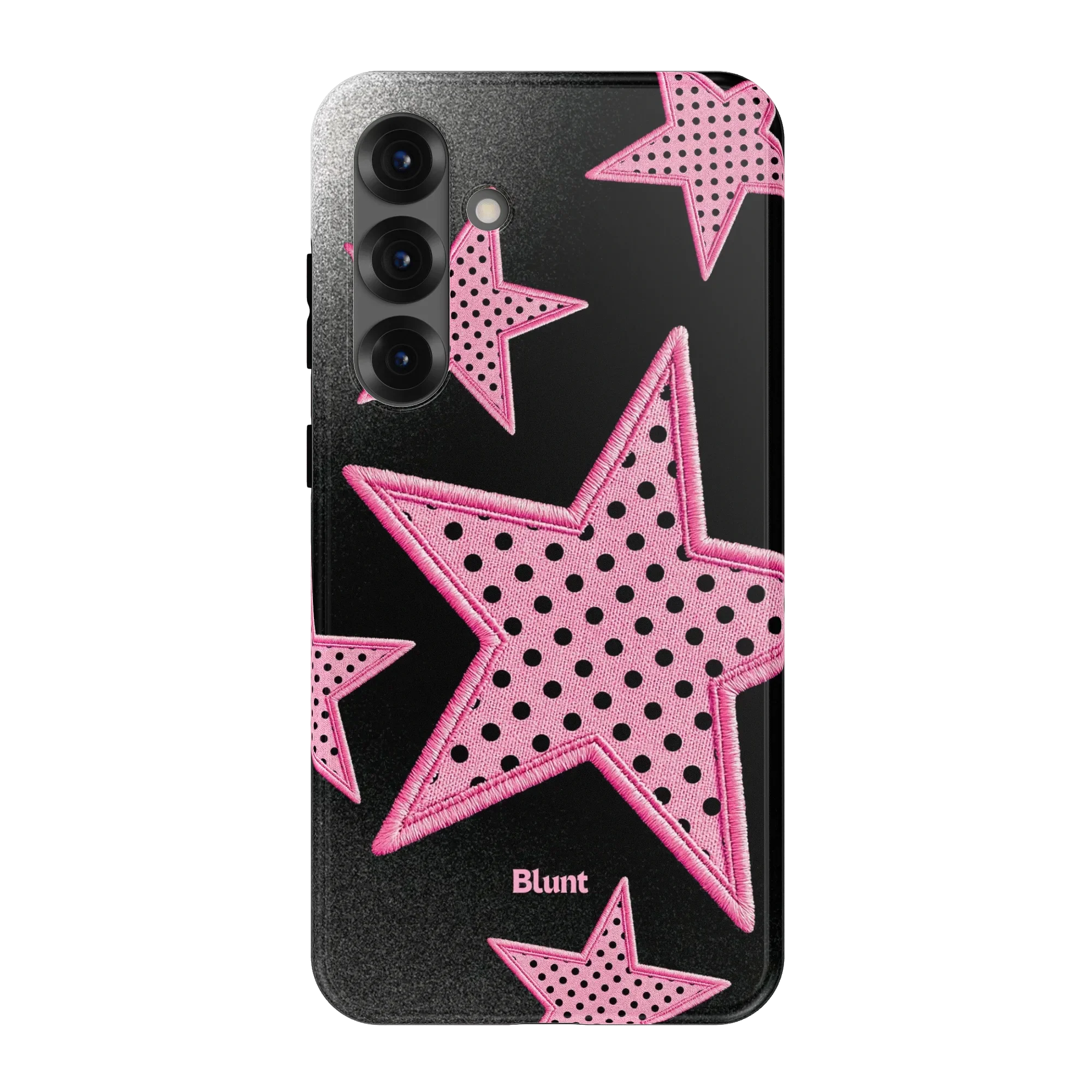 Midnight Pink Polka Star Samsung Case - Image 2