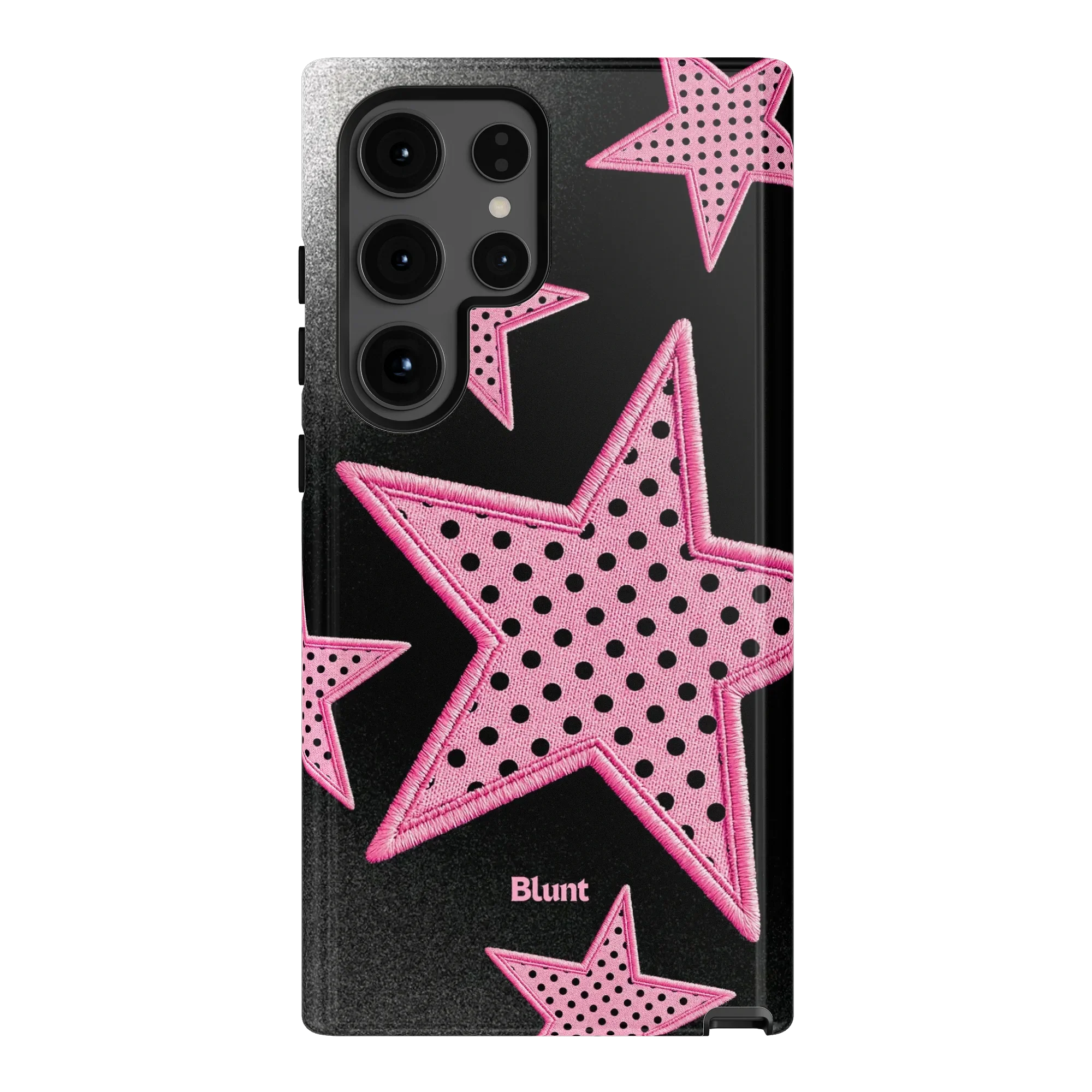 Midnight Pink Polka Star Samsung Case - Image 6