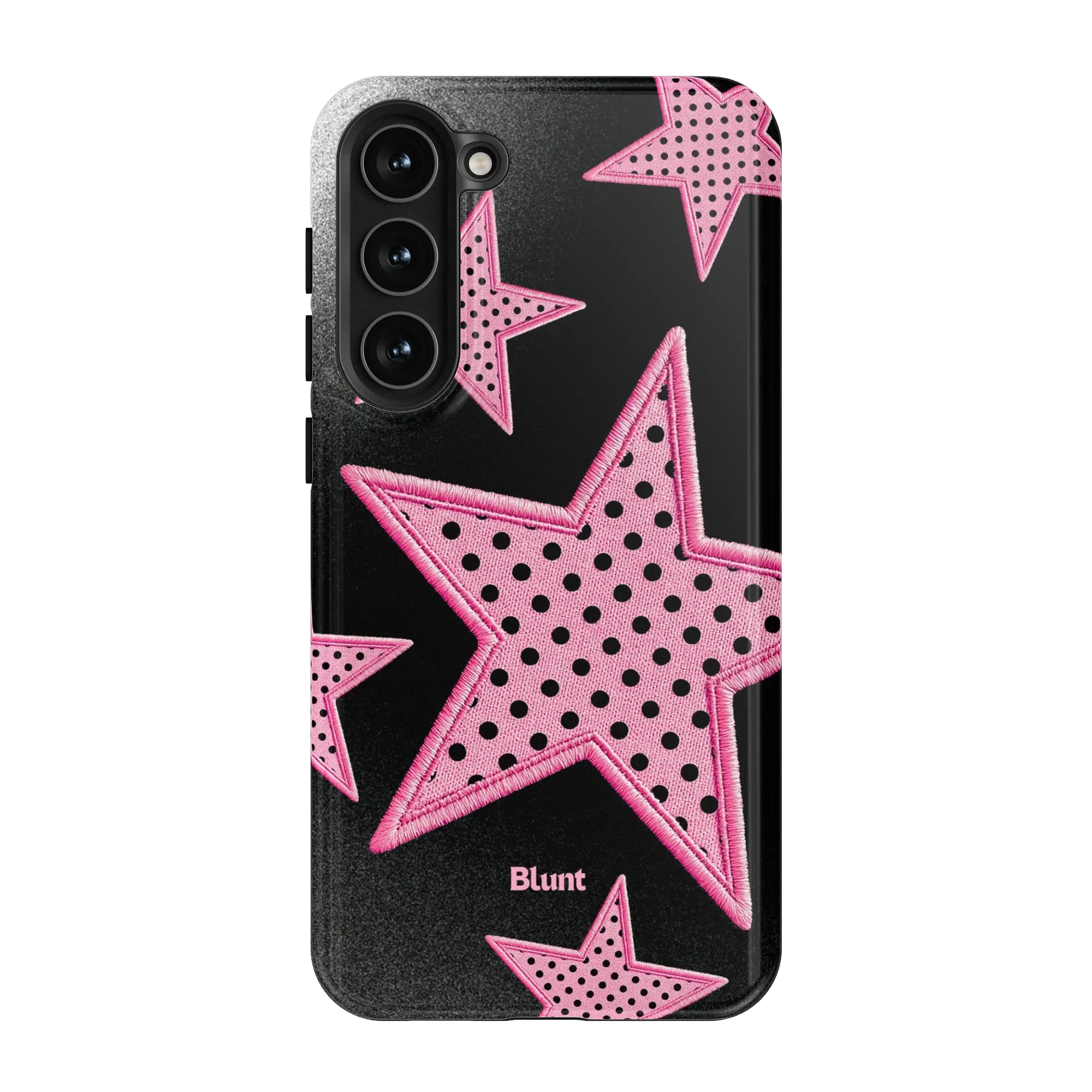Midnight Pink Polka Star Samsung Case - Image 8