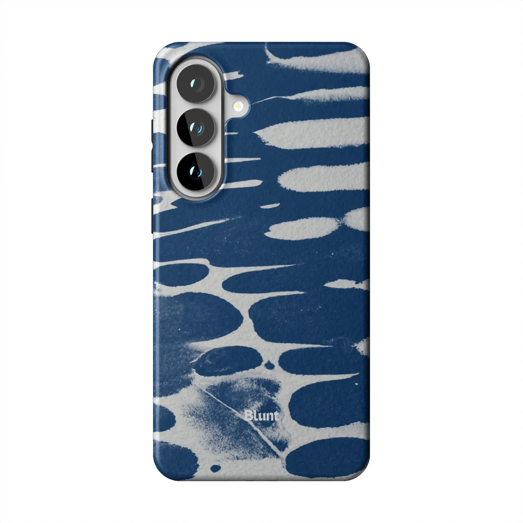 Navy Noir Abstract Samsung Phone Case - Image 3