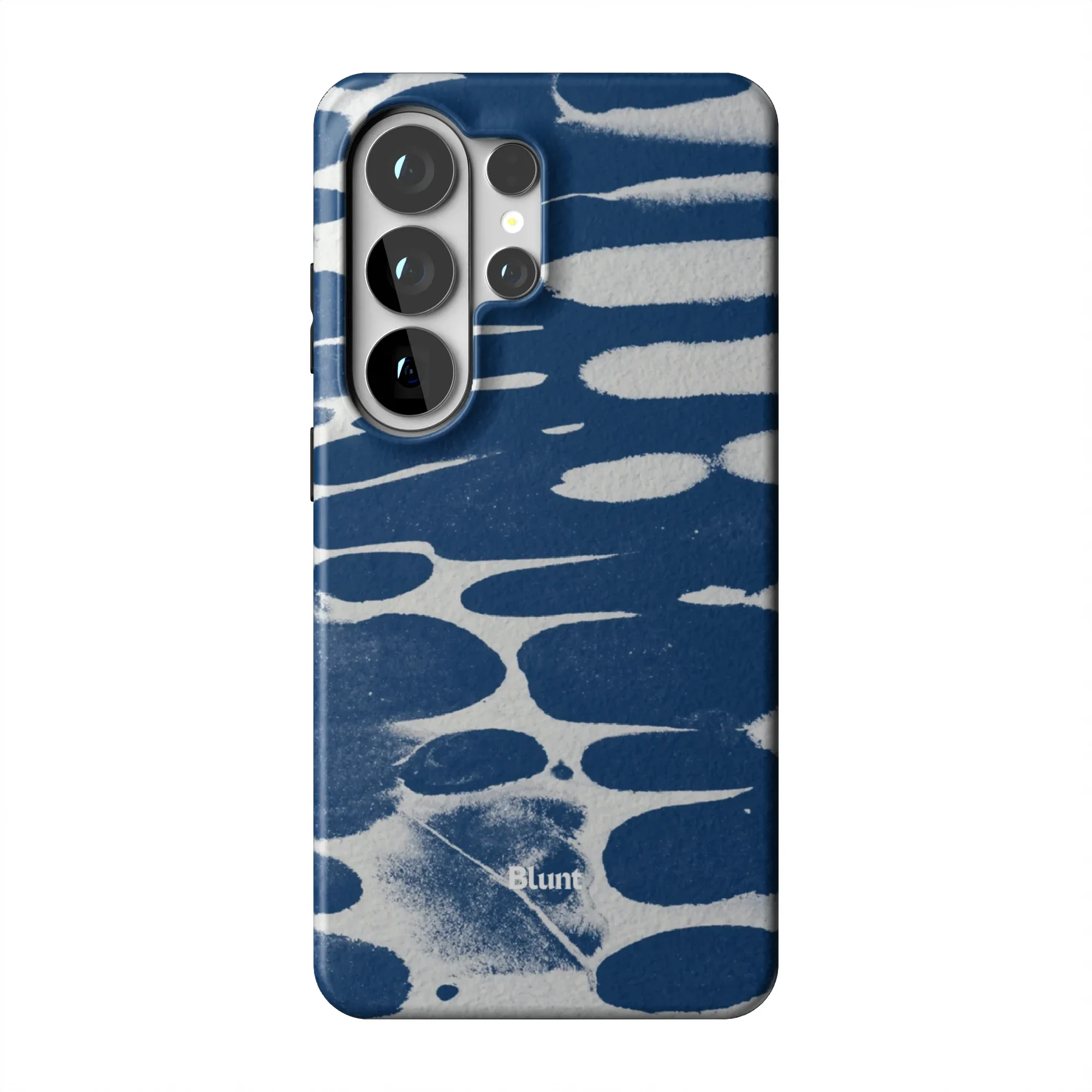 Navy Noir Abstract Samsung Phone Case - Image 6