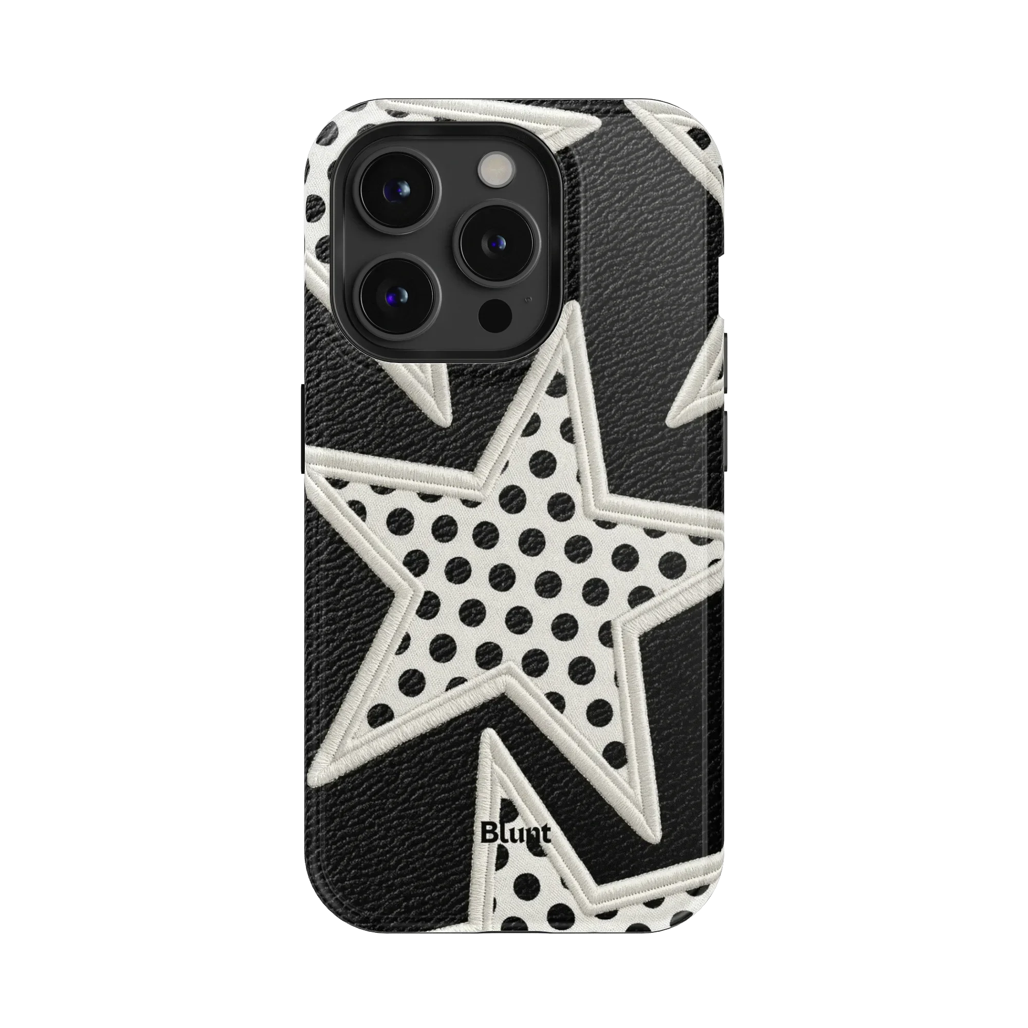 Noir Polka Star iPhone Case - Image 10