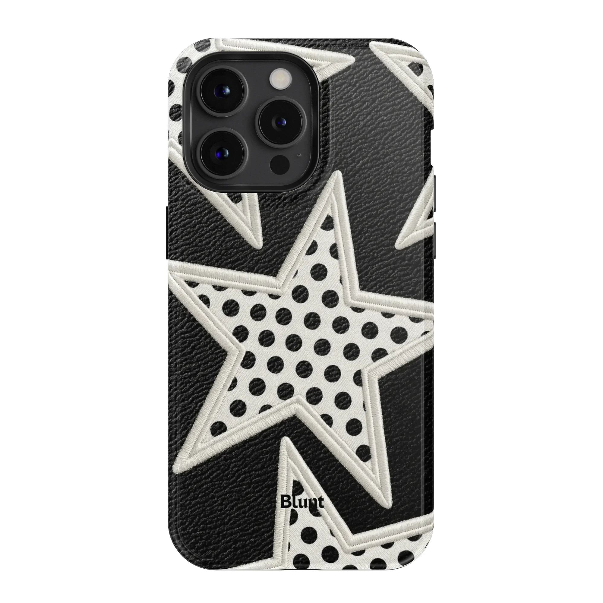 Noir Polka Star iPhone Case - Image 11