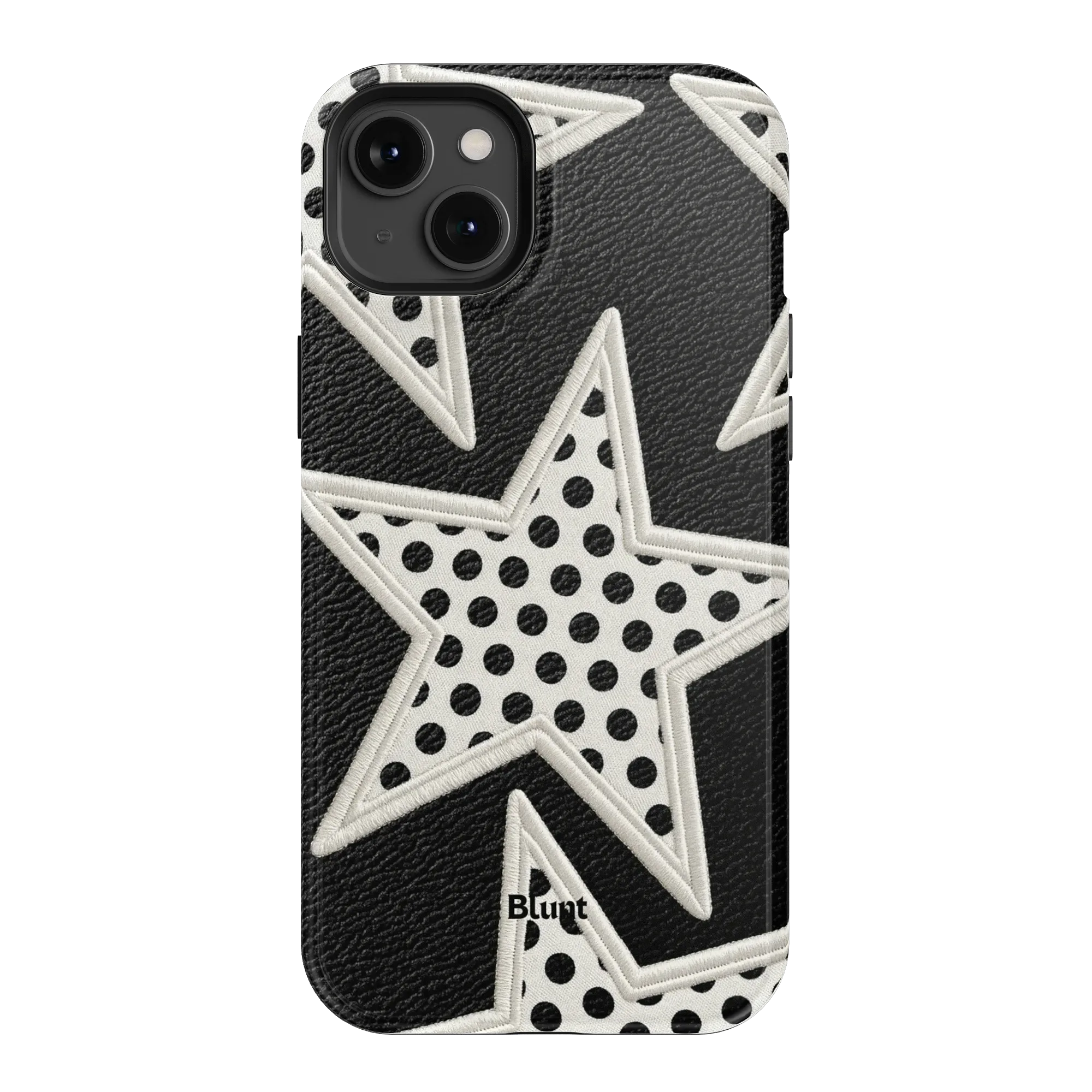Noir Polka Star iPhone Case - Image 12