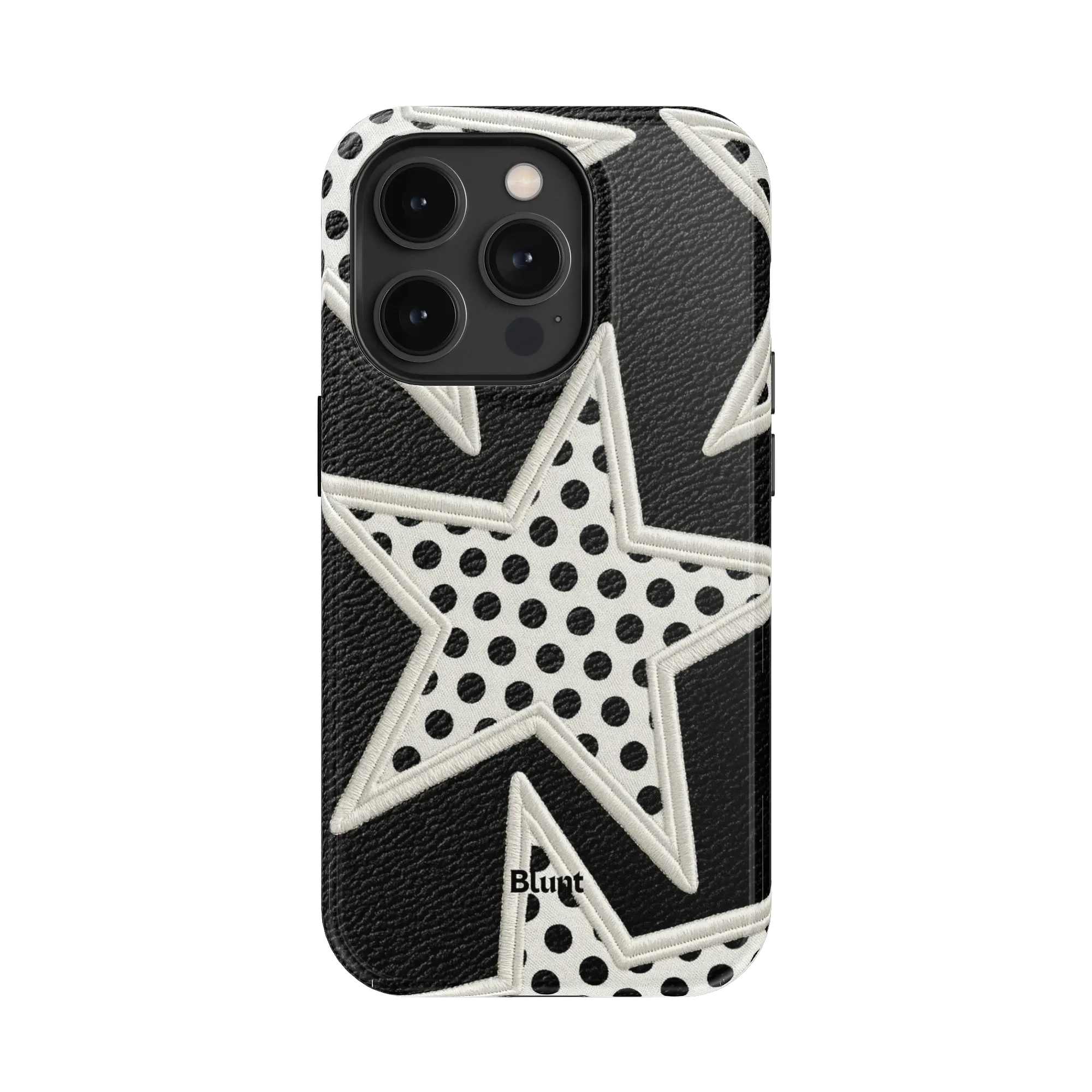 Noir Polka Star iPhone Case - Image 14