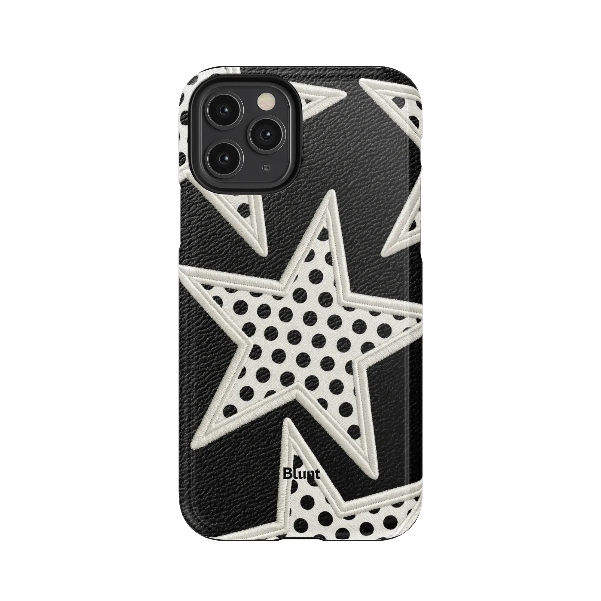 Noir Polka Star iPhone Case - Image 26