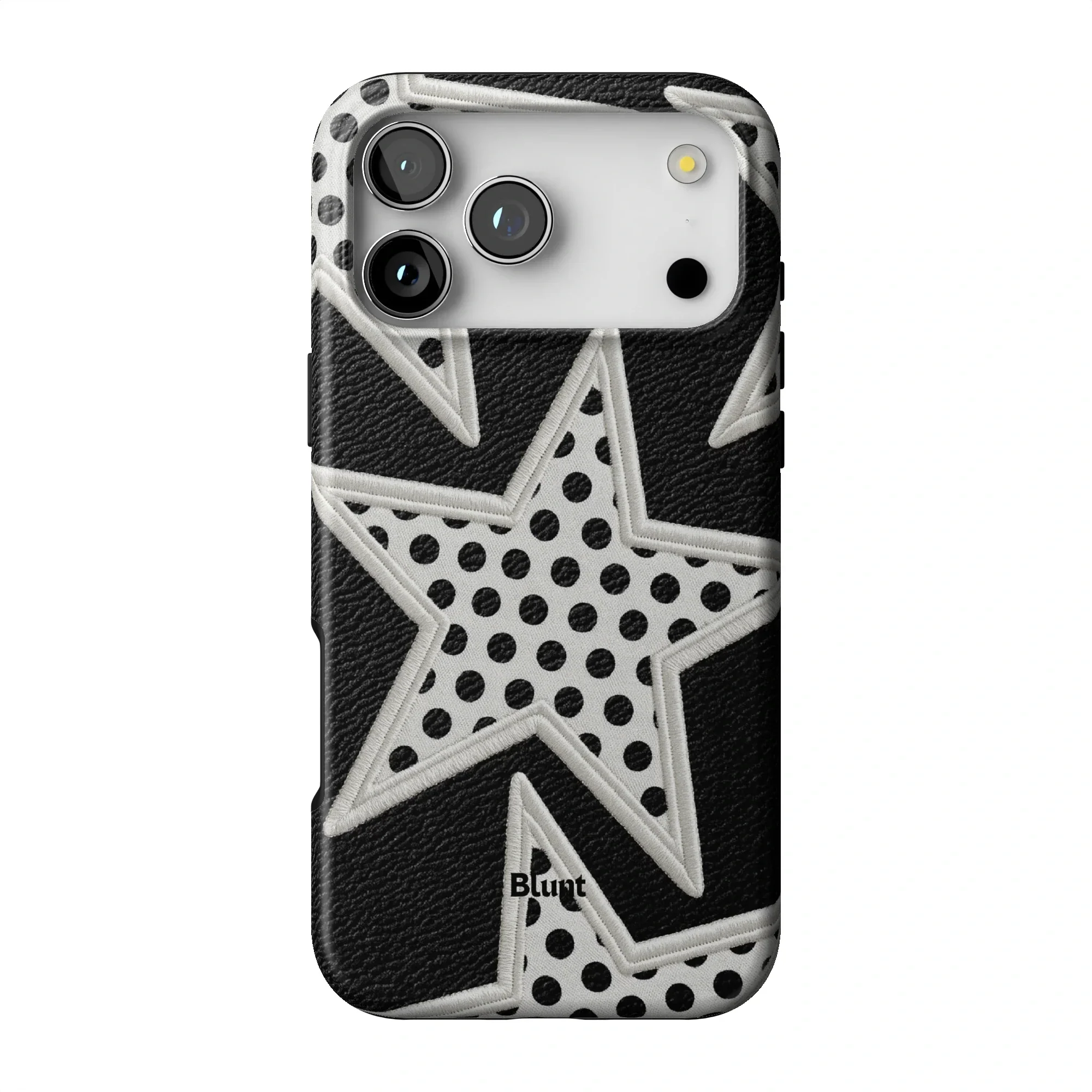 Noir Polka Star iPhone Case - Image 34
