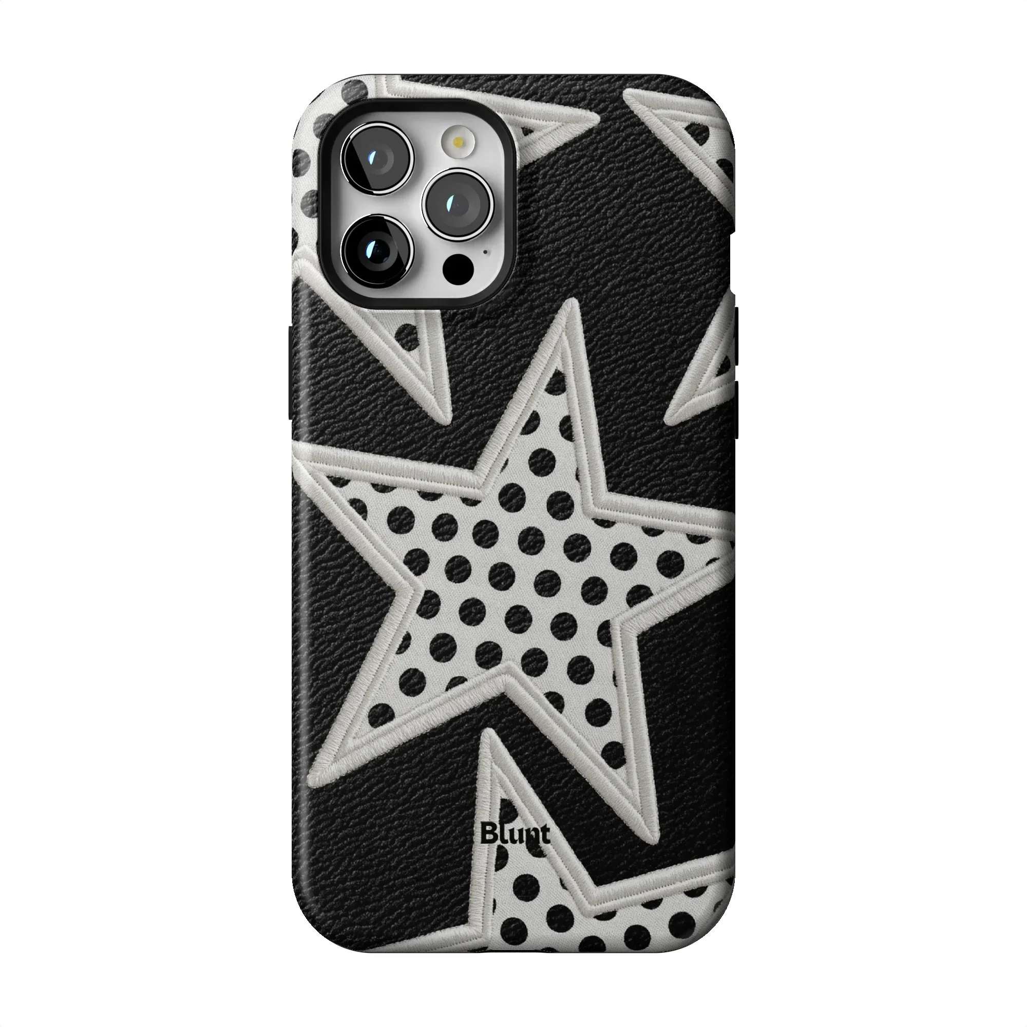 Noir Polka Star iPhone Case - Image 54
