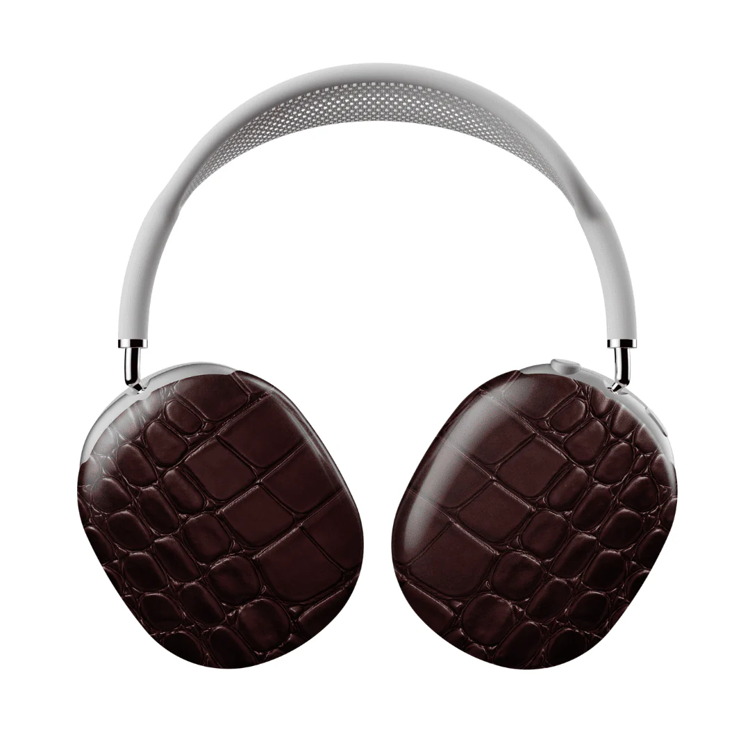 Oxblood Croc AirPod Max Case