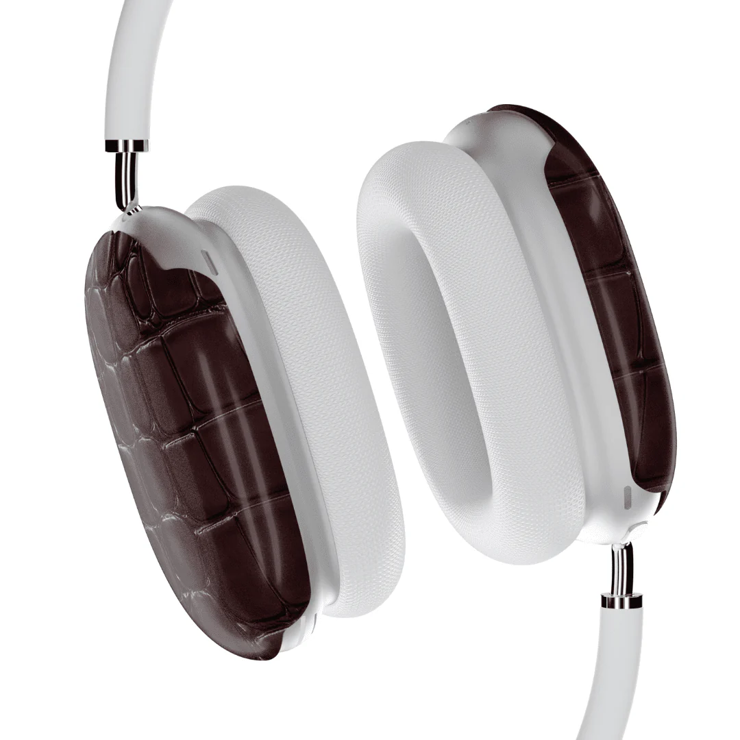 Oxblood Croc AirPod Max Case - Image 2