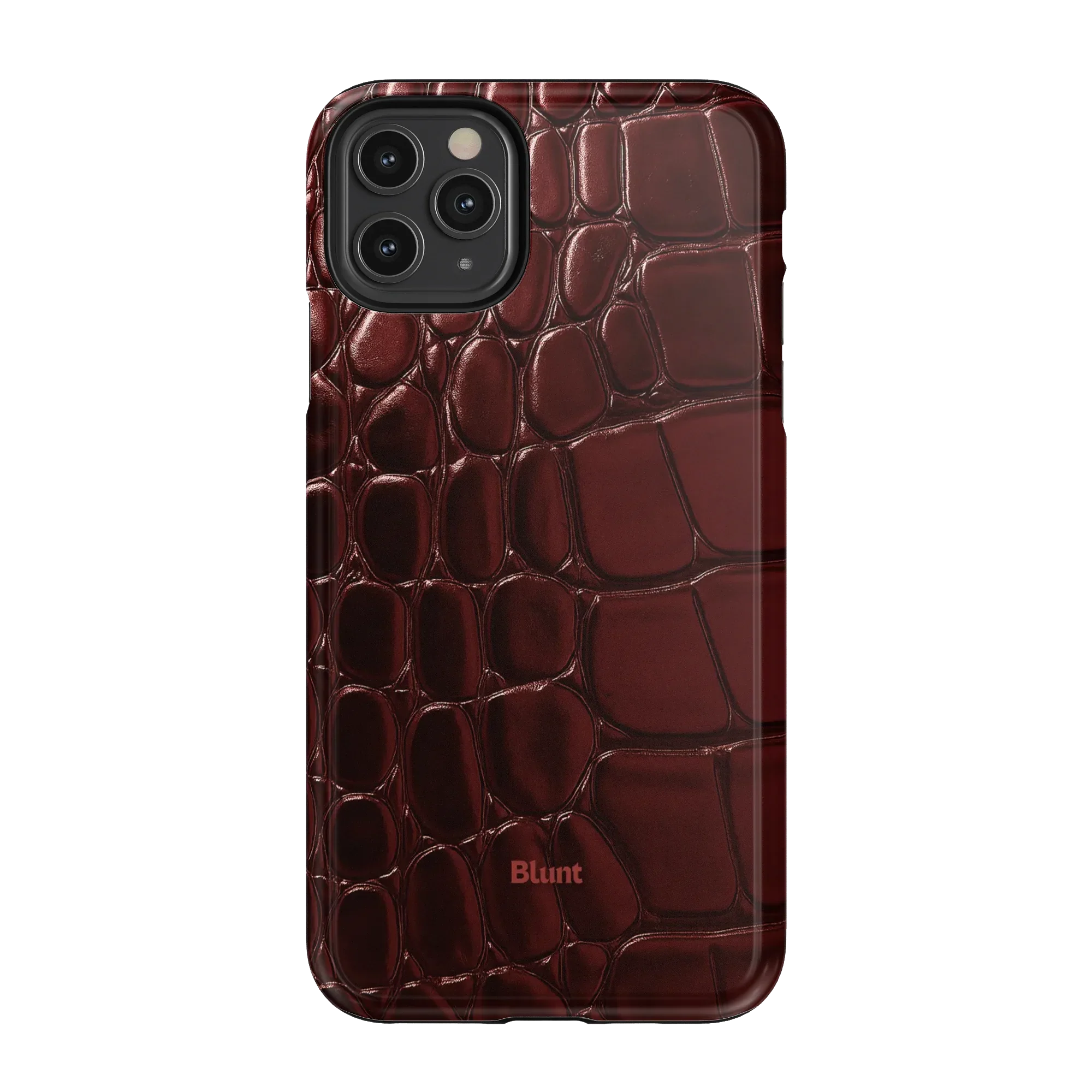 Oxblood Croc iPhone Case - Image 20