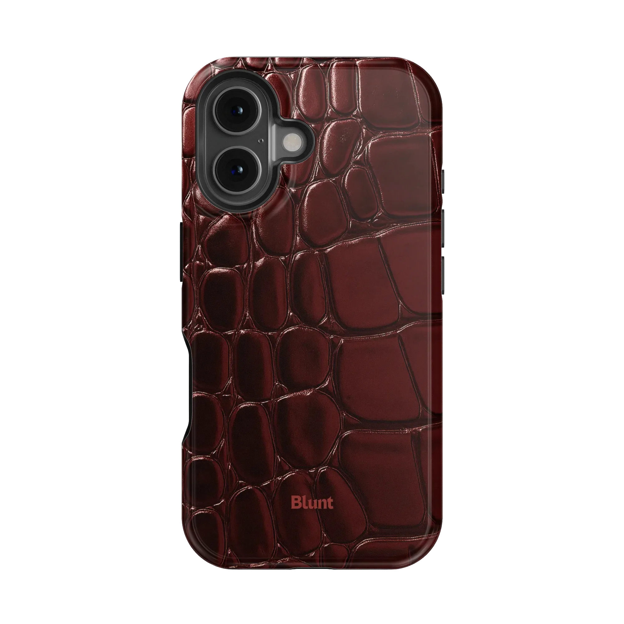 Oxblood Croc iPhone Case - Image 23