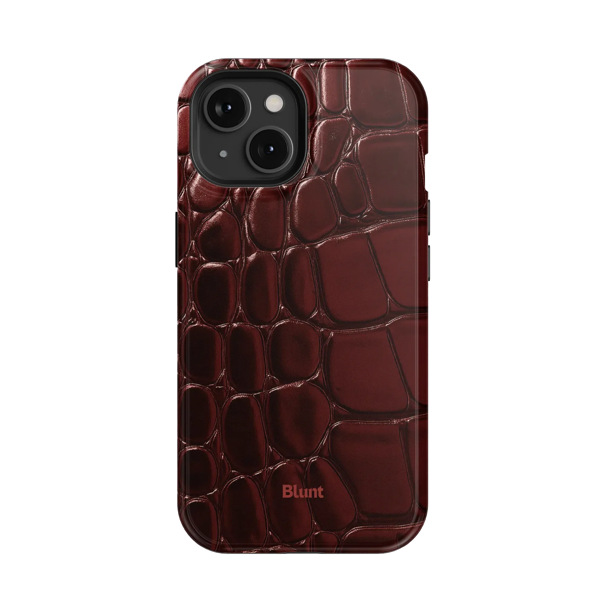 Oxblood Croc iPhone Case - Image 27