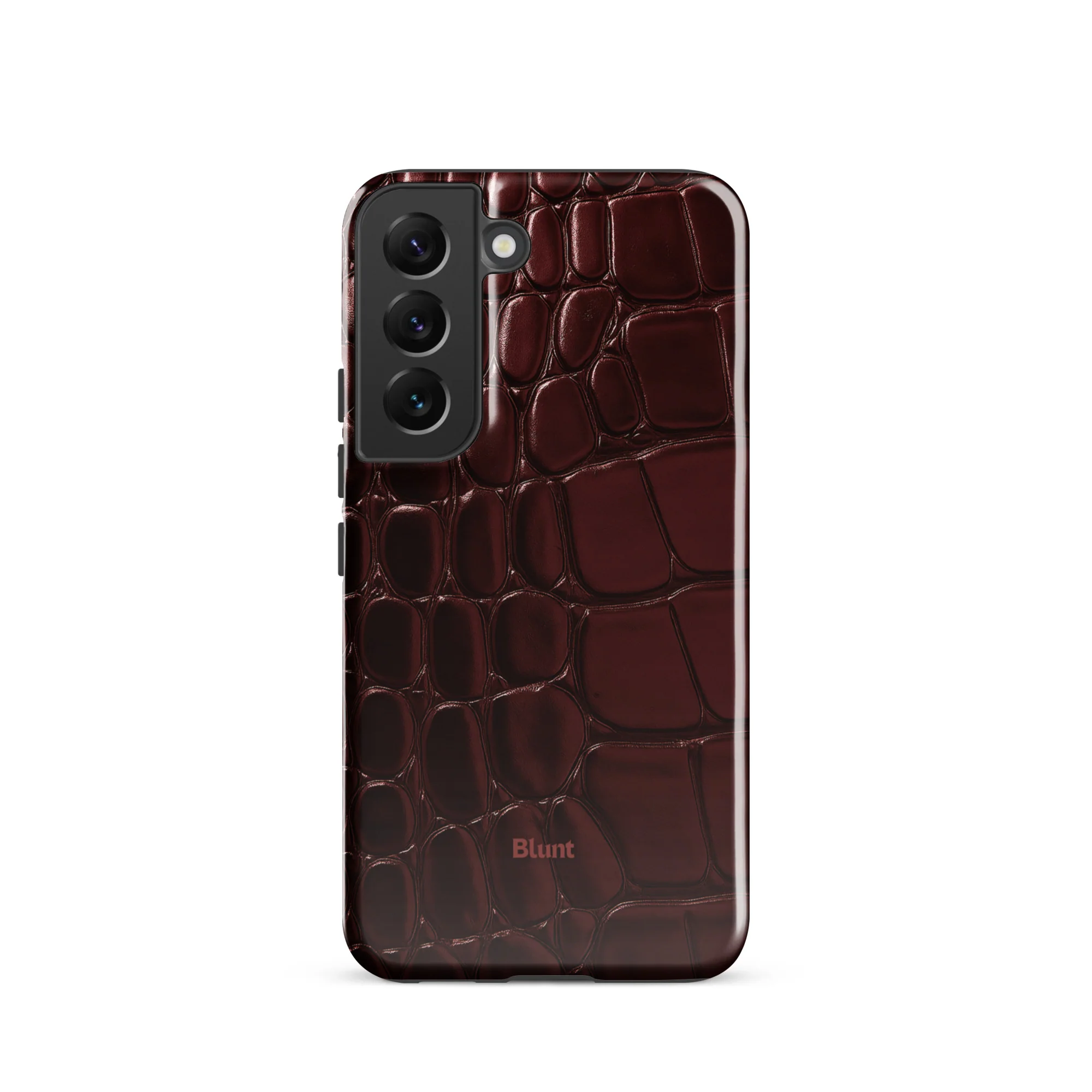 Oxblood Croc Samsung Case - Image 10