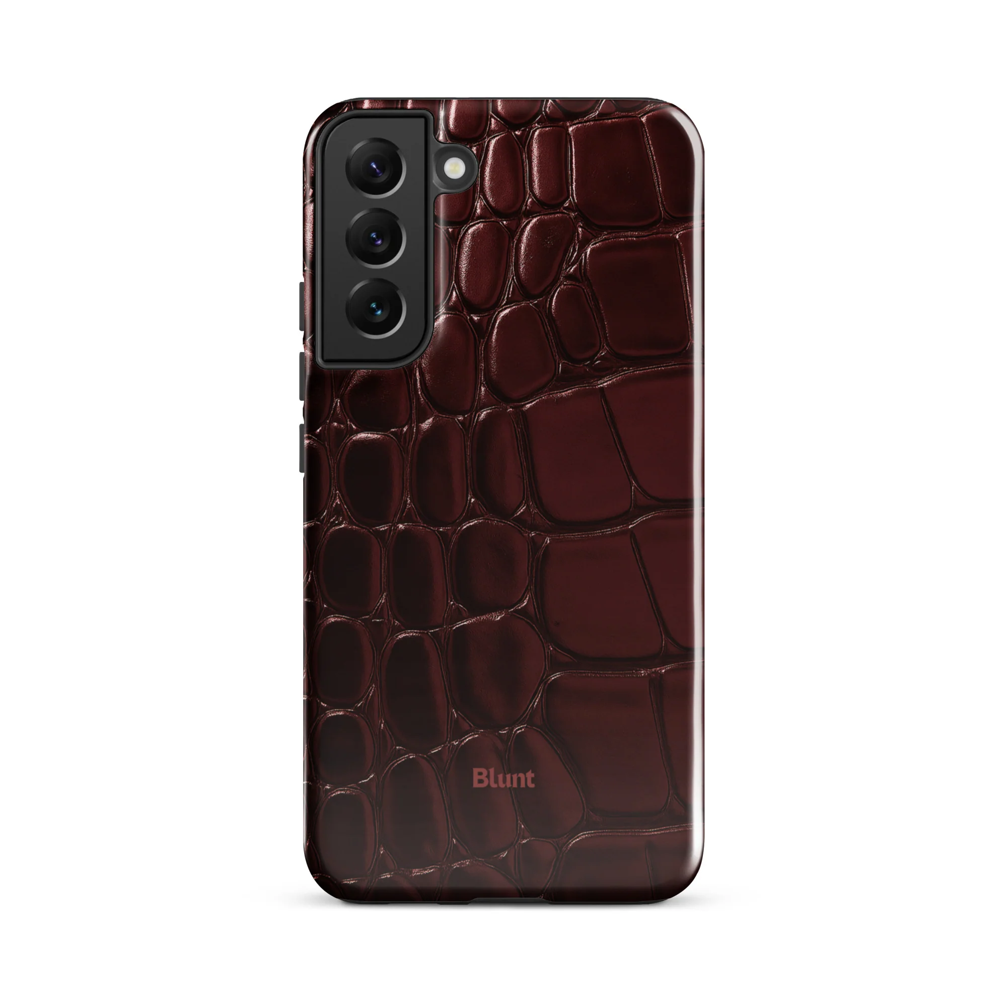 Oxblood Croc Samsung Case - Image 11
