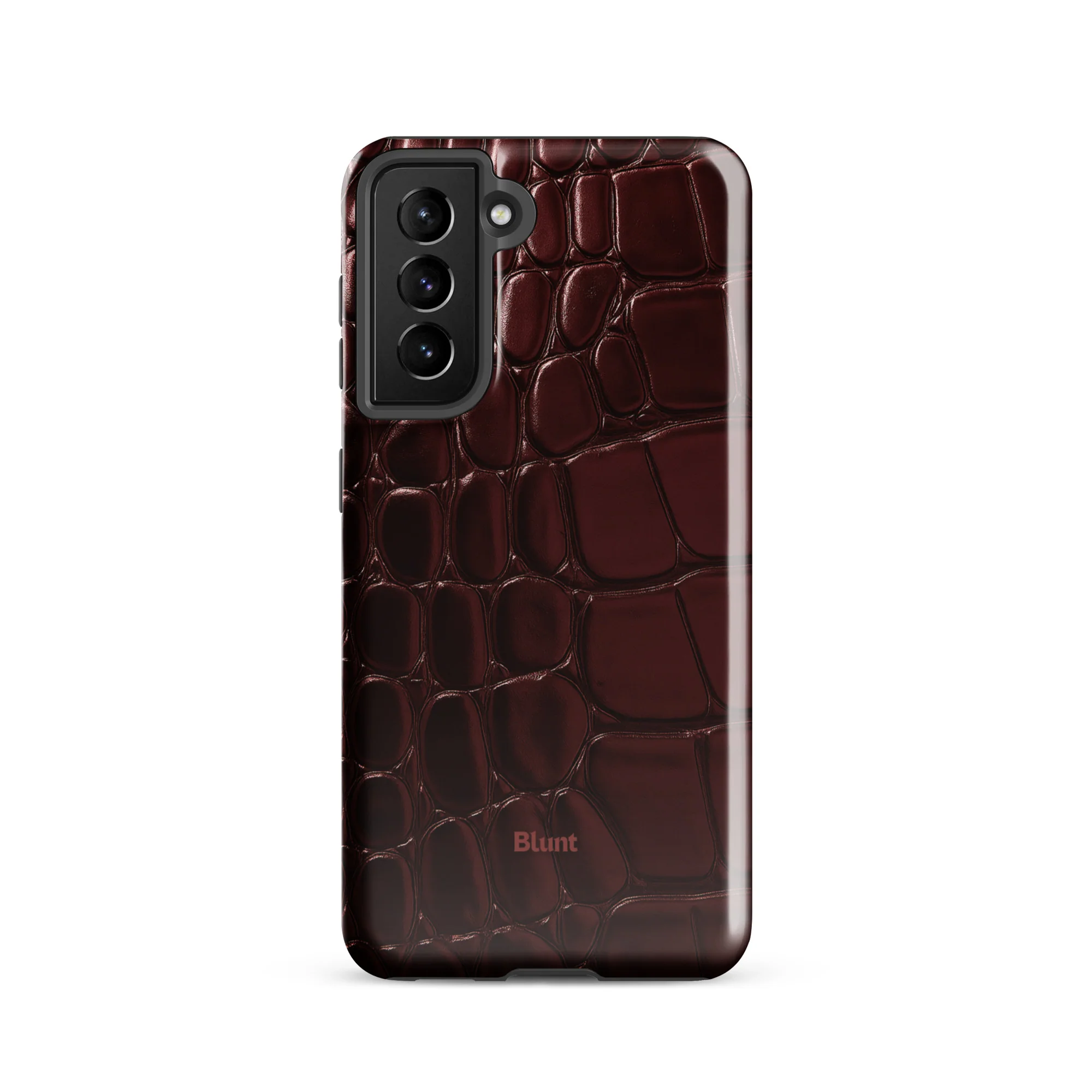 Oxblood Croc Samsung Case - Image 13