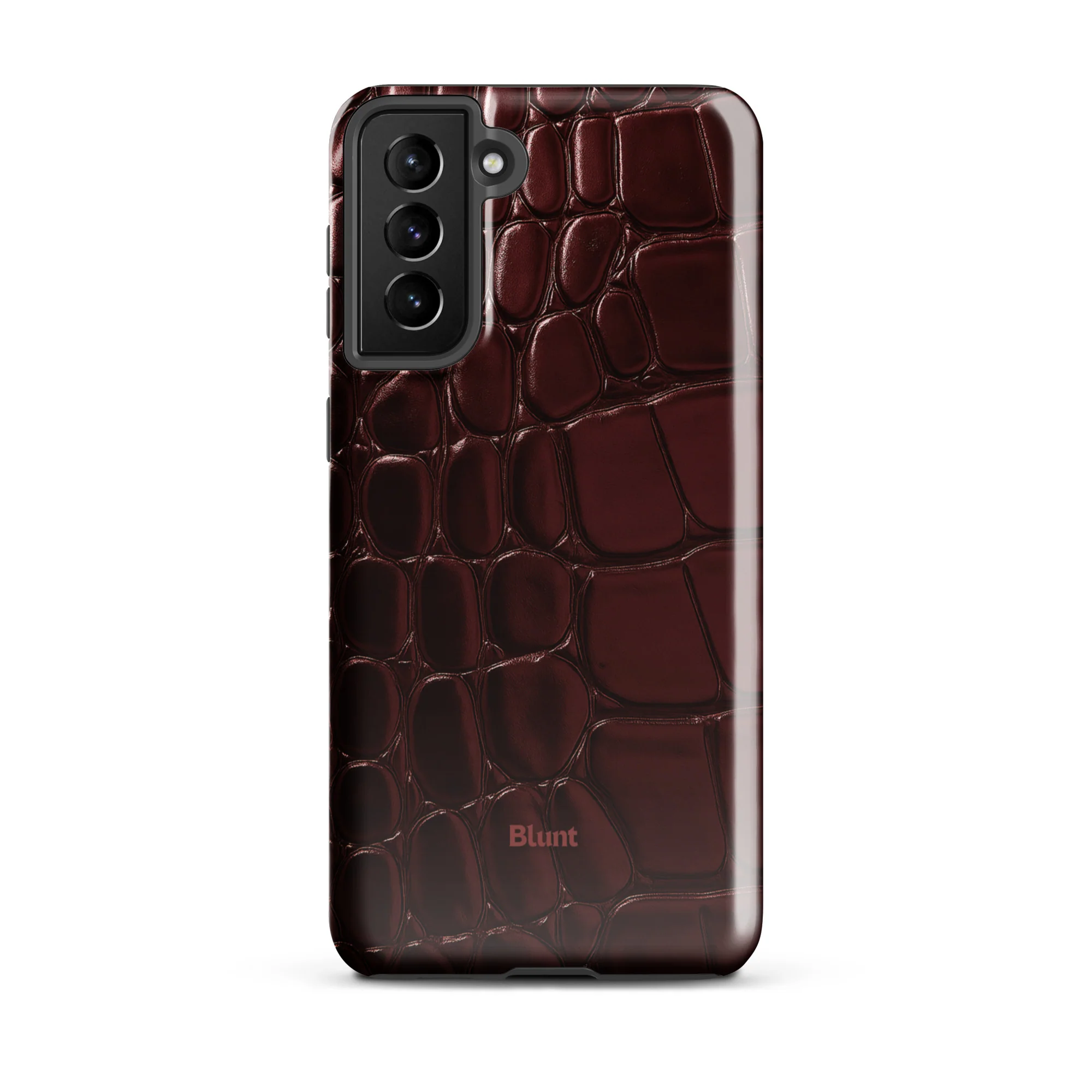 Oxblood Croc Samsung Case - Image 14