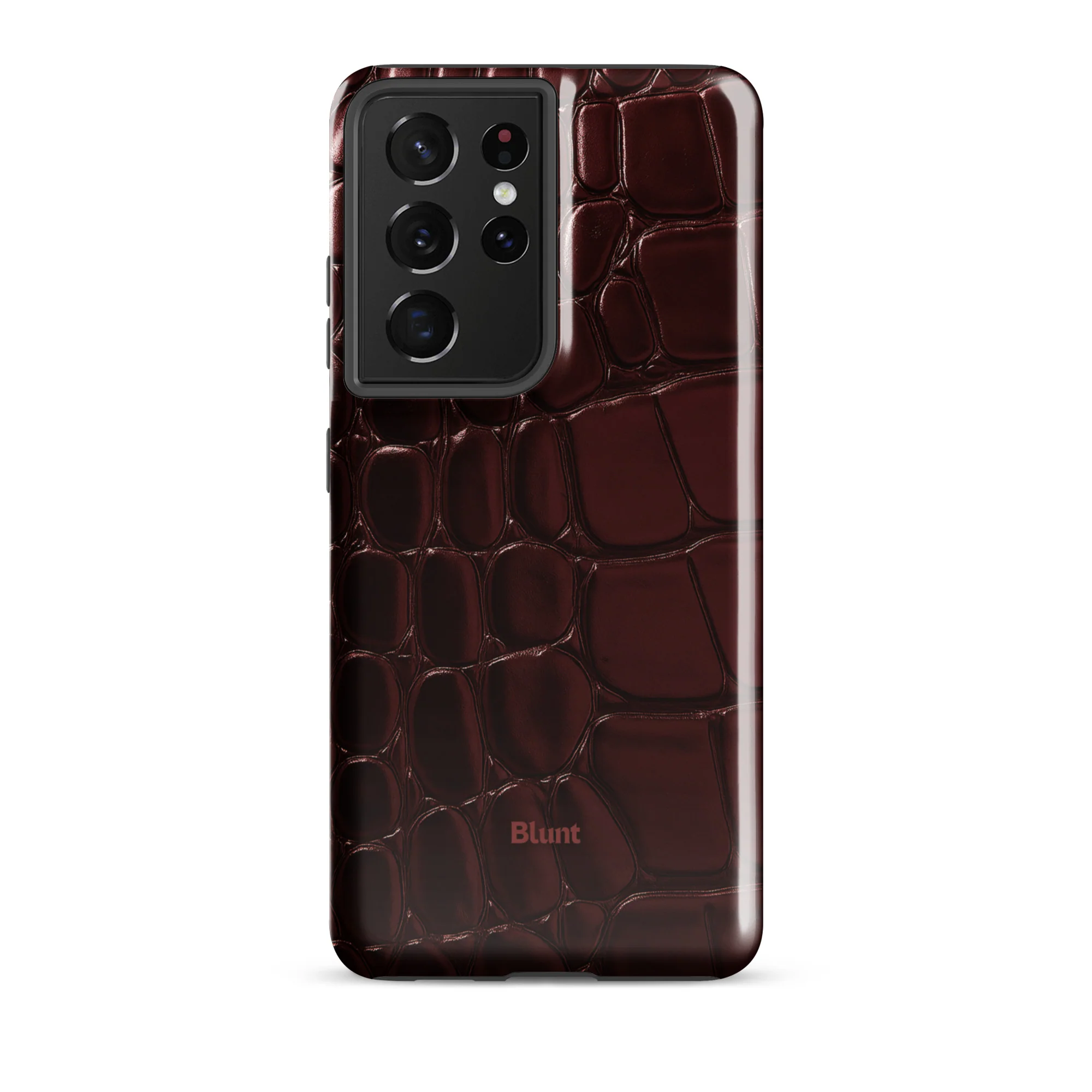 Oxblood Croc Samsung Case - Image 15