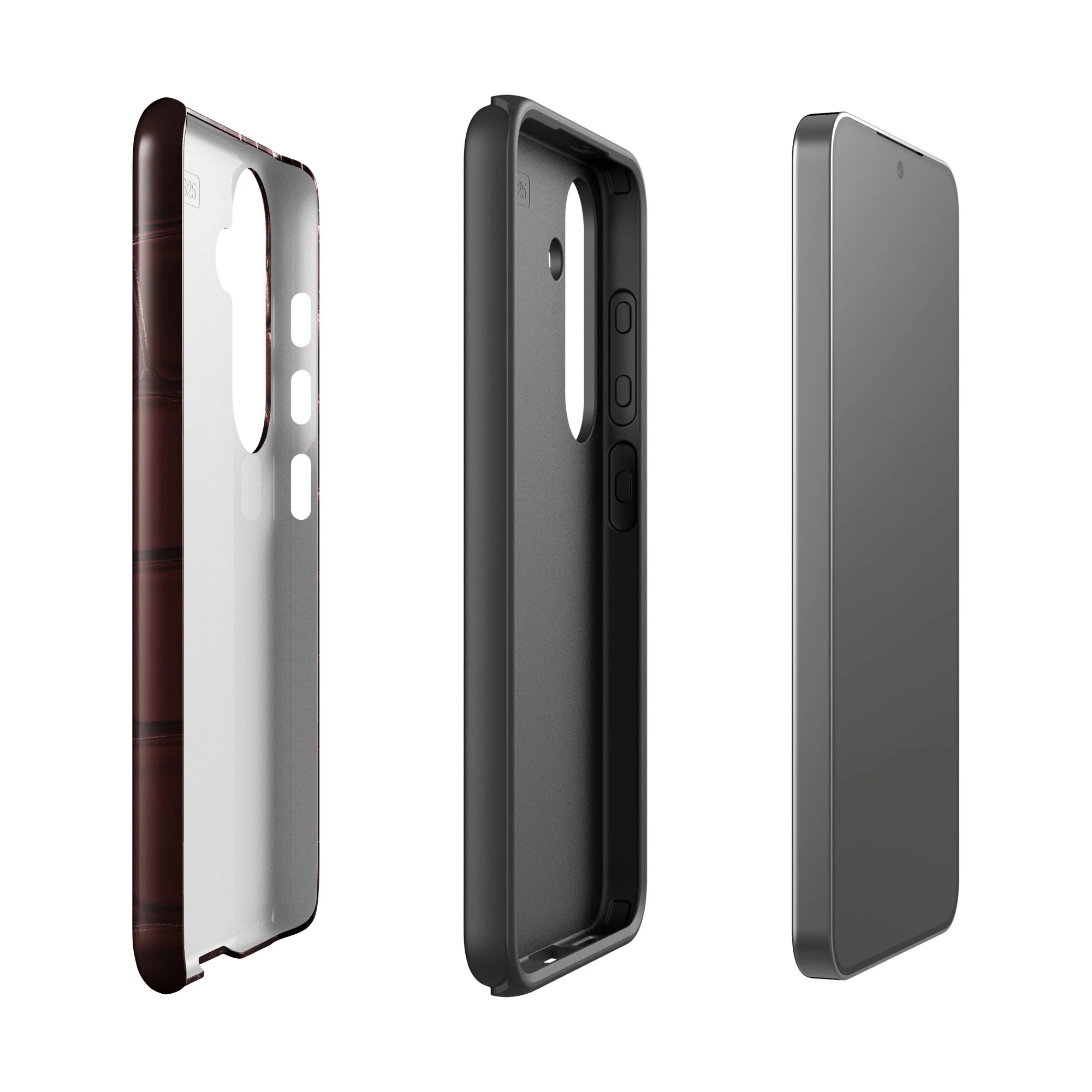 Oxblood Croc Samsung Case - Image 17