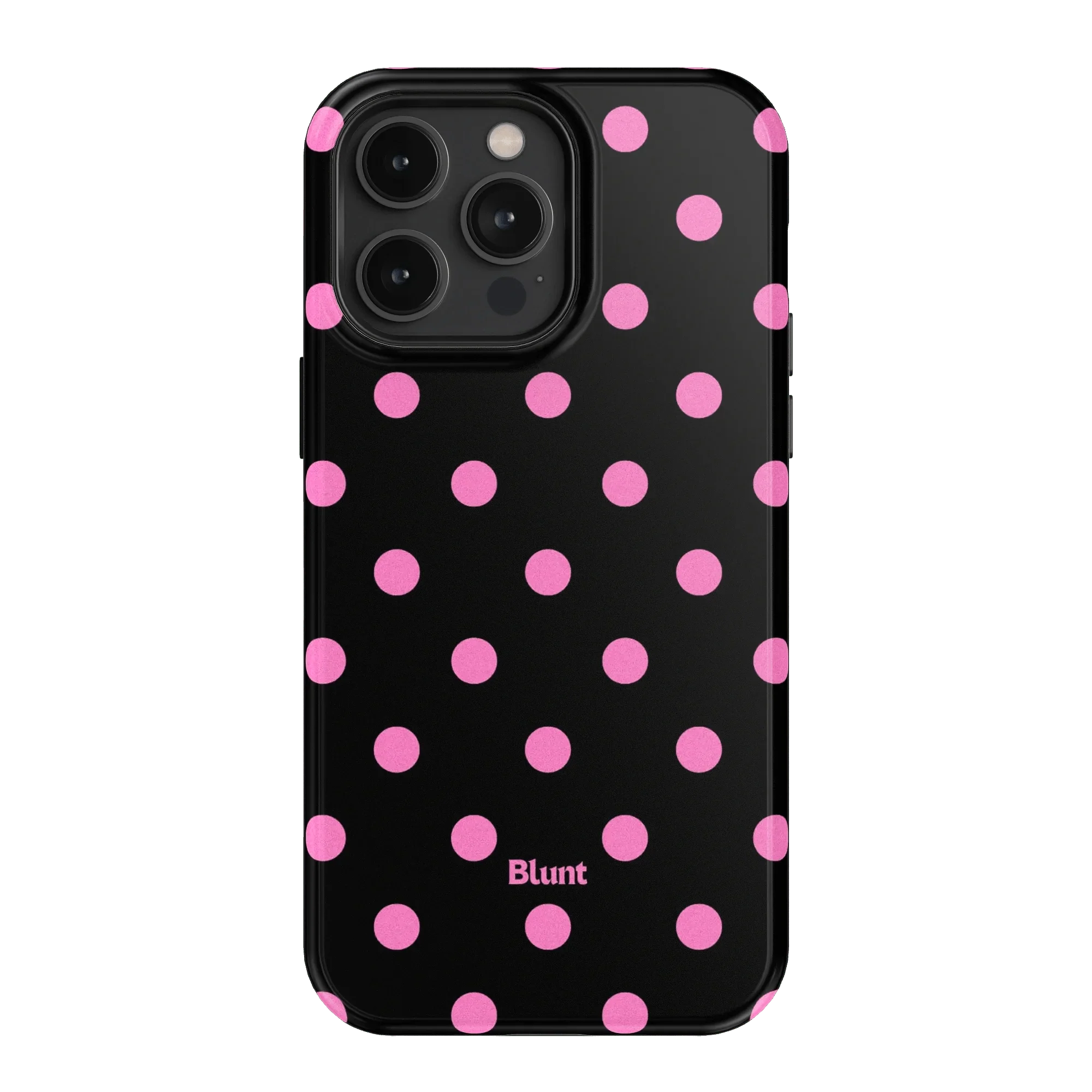 Pink and Black Polka iPhone Case - Image 16